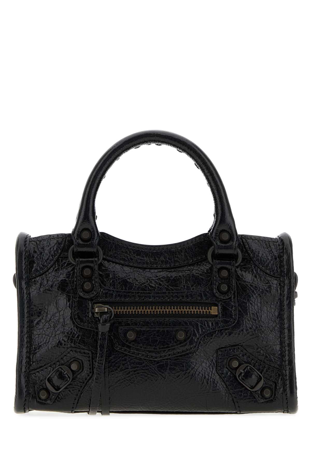 Balenciaga Women Black Leather Nano Le City Handbag BALENCIAGA