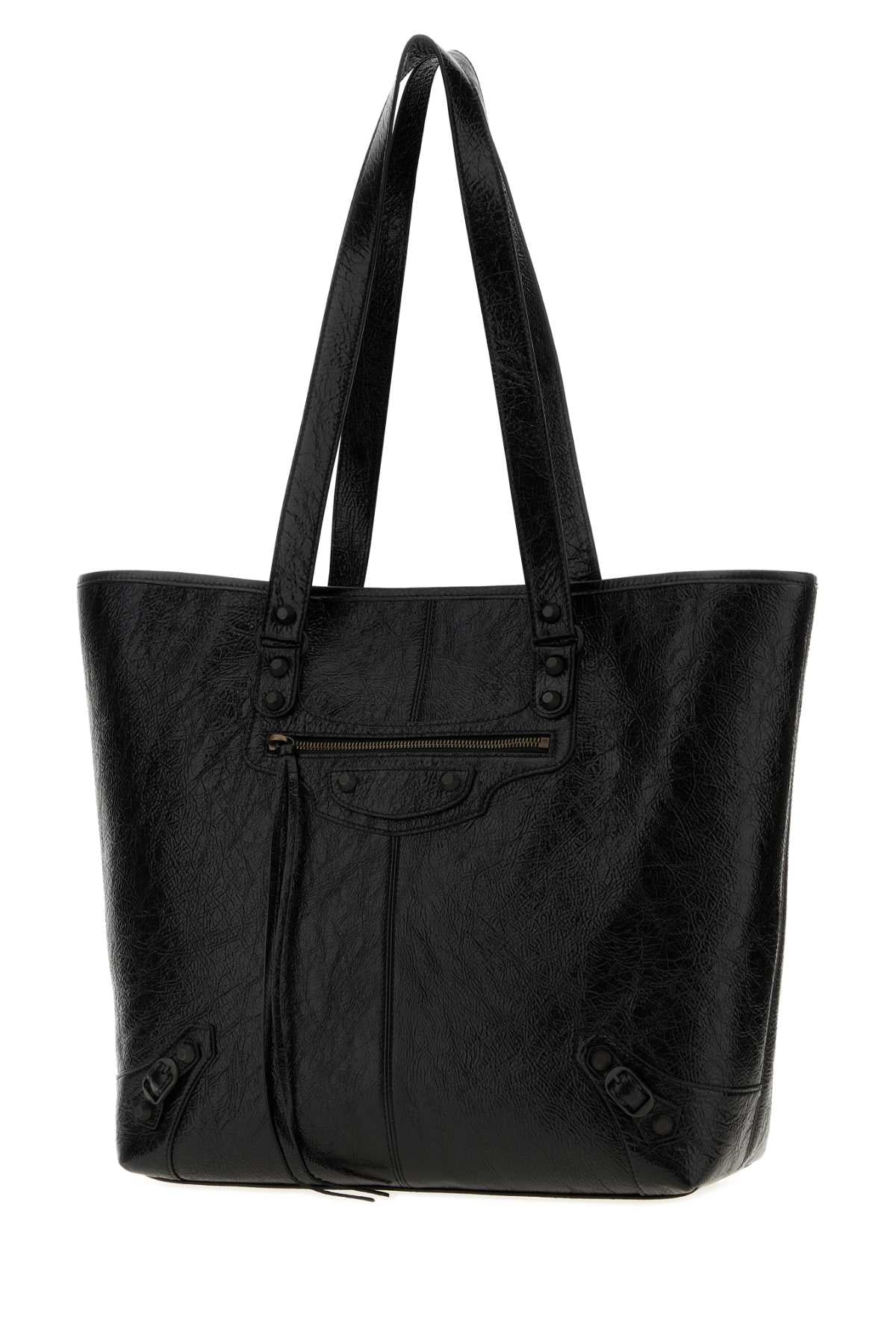 Balenciaga Men Black Leather Le City Shopping Bag BALENCIAGA