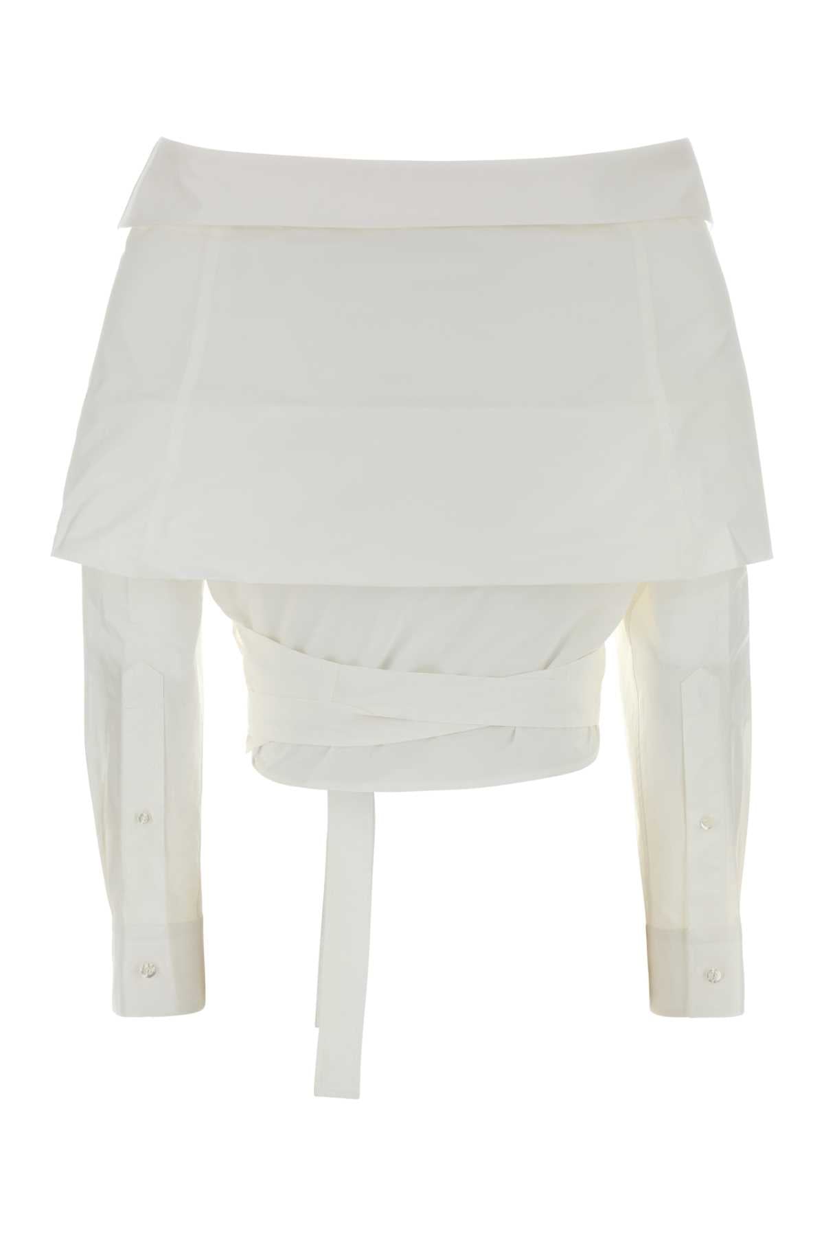 Balenciaga Women White Poplin Shirt BALENCIAGA