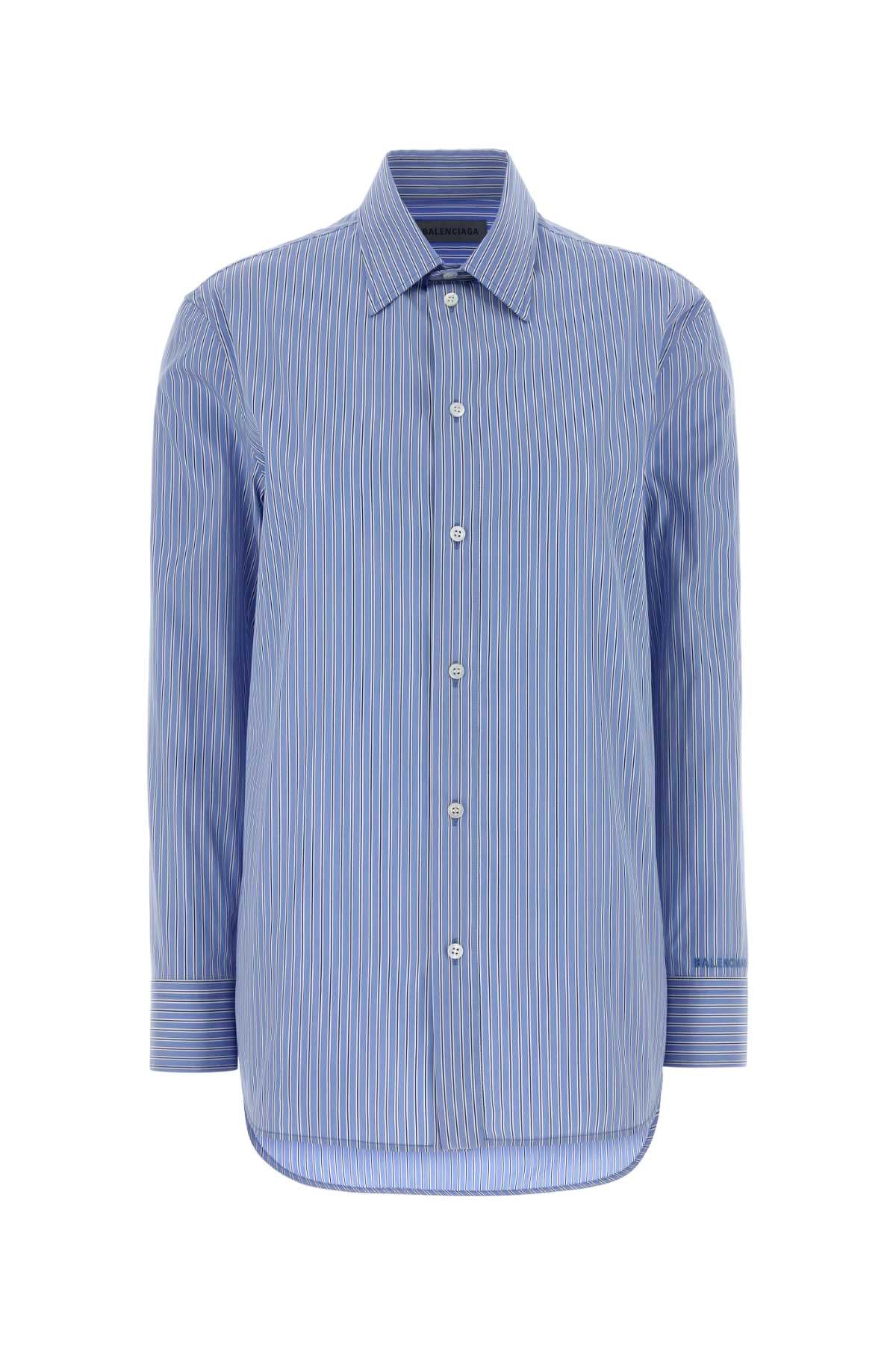 Balenciaga Women Embroidered Poplin Shirt BALENCIAGA
