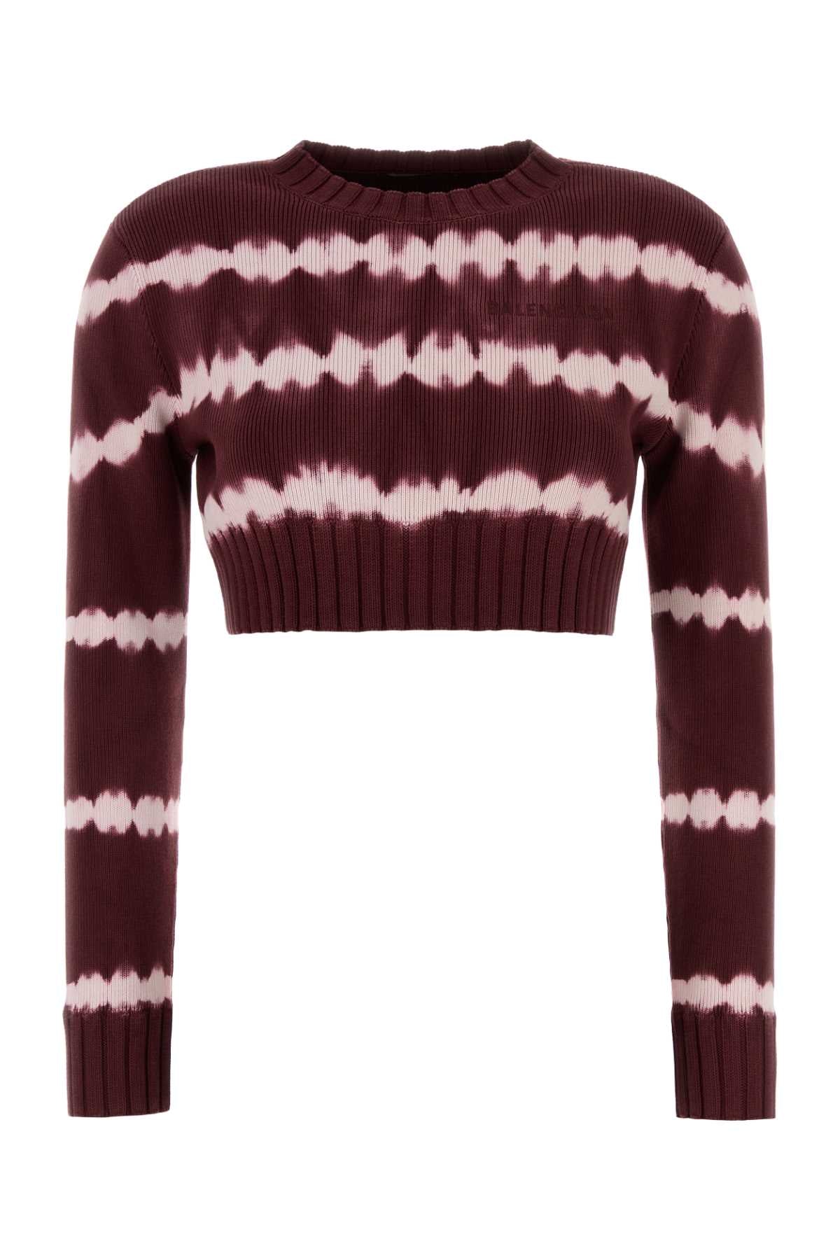 Balenciaga Women Printed Cotton Sweater BALENCIAGA