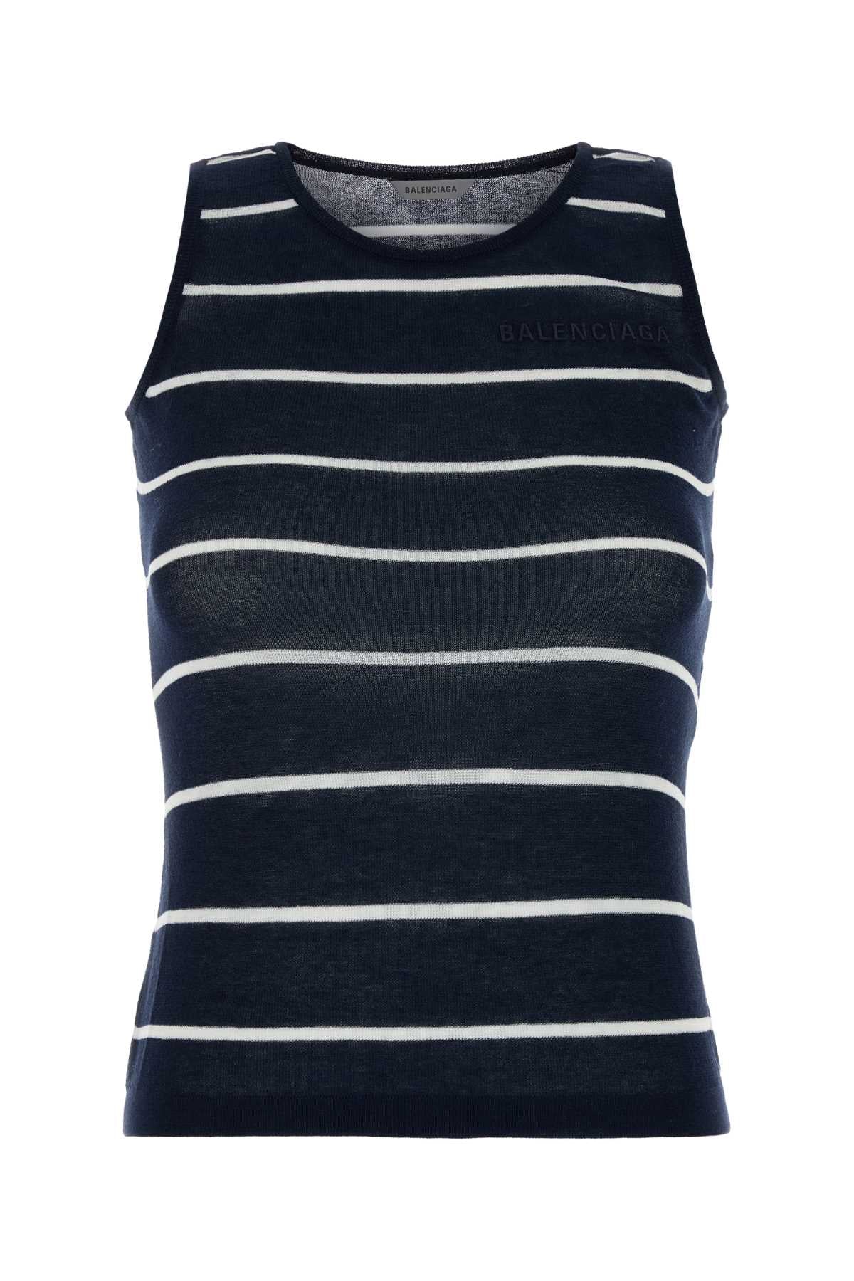 Balenciaga Women Embroidered Knit Tank Top BALENCIAGA