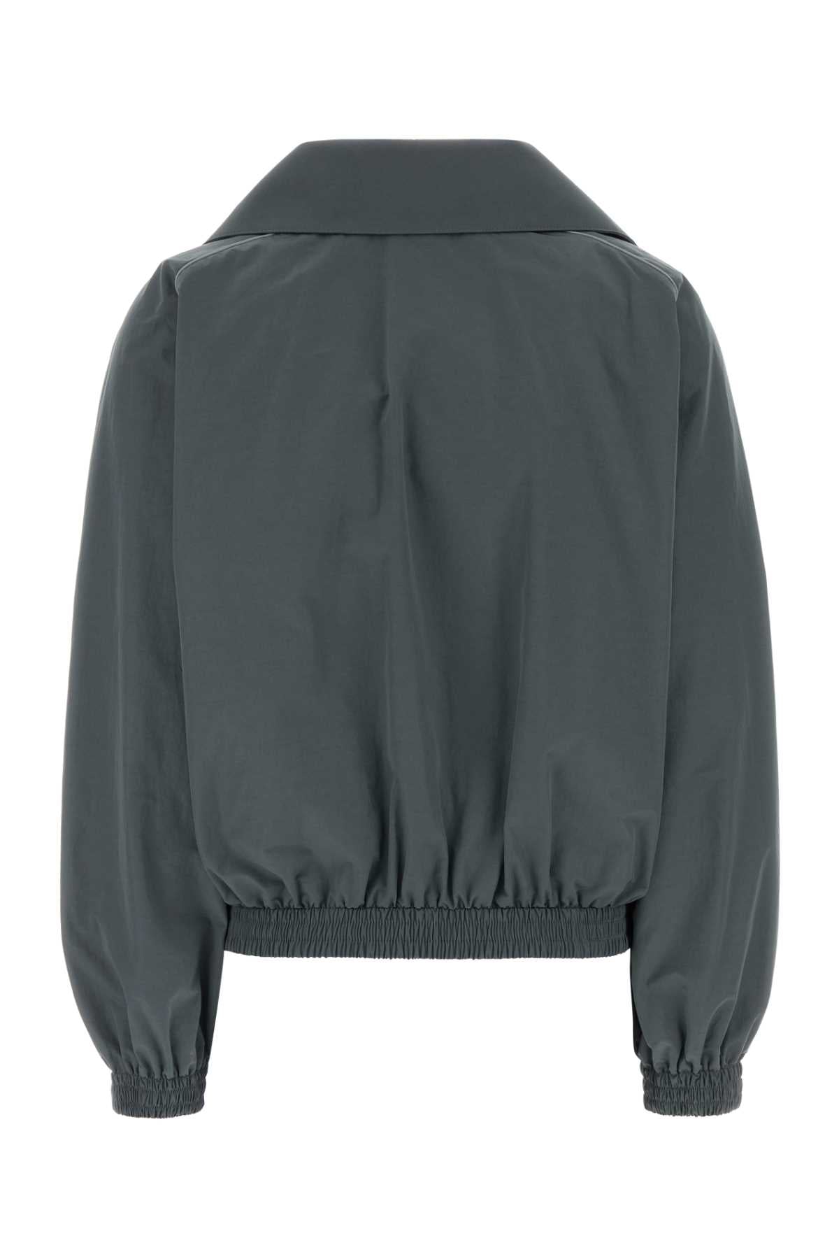 Balenciaga Women Grey Tech Fabric Windbreaker BALENCIAGA