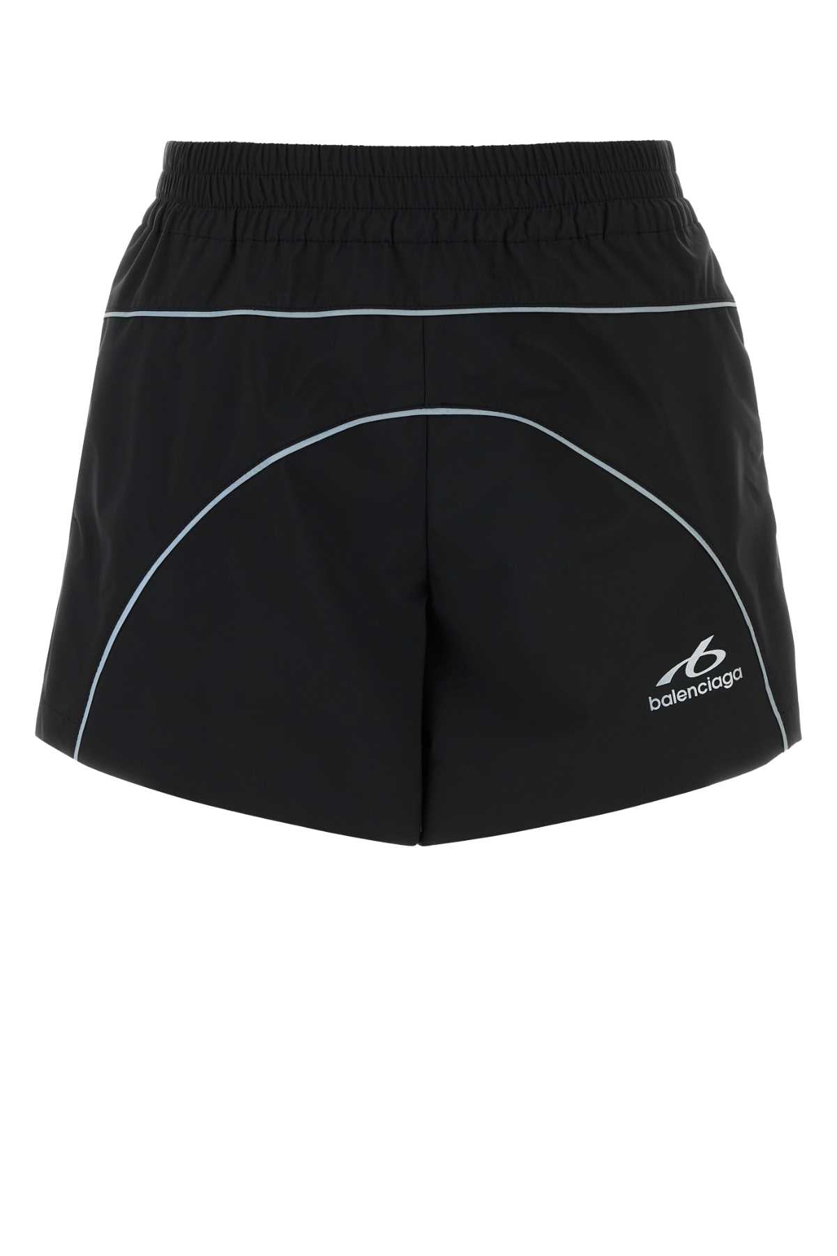 Balenciaga Women Black Tech Fabric Shorts BALENCIAGA