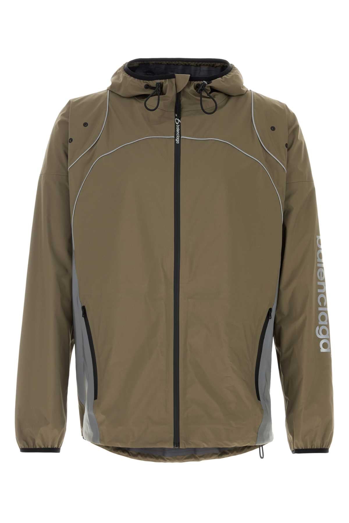 Balenciaga Men Army Green Polyester Jacket BALENCIAGA