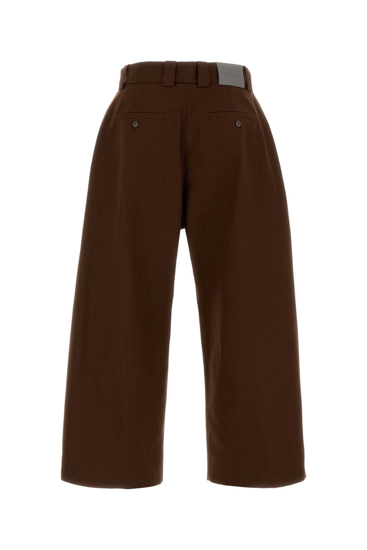 Balenciaga Men Chocolate Cotton Wide-Leg Pant BALENCIAGA
