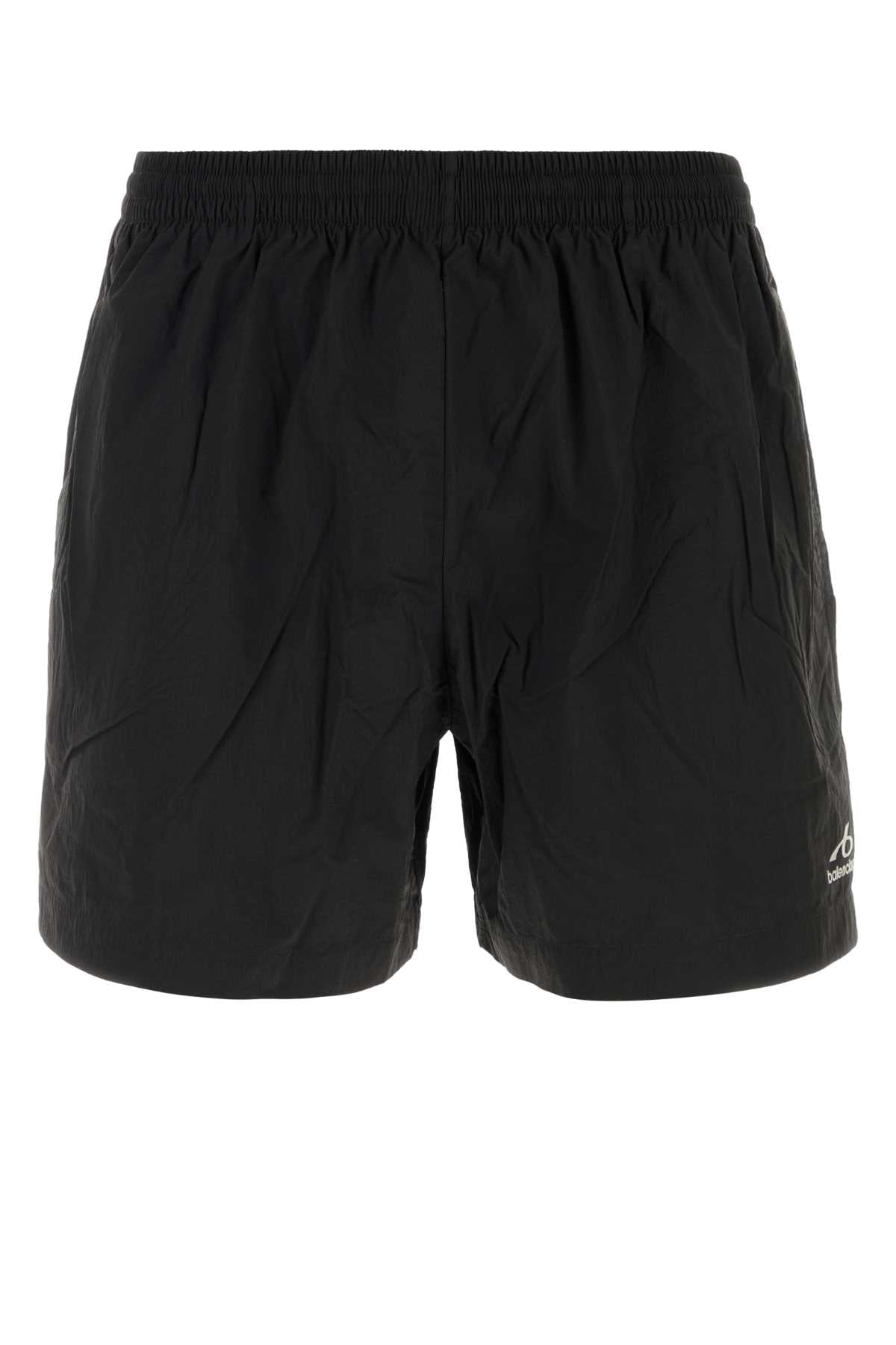 Balenciaga Men Black Nylon Swimming Shorts BALENCIAGA