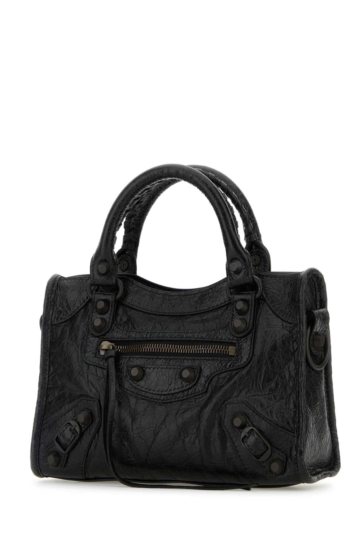 Balenciaga Women Black Leather Mini Le City Handbag BALENCIAGA