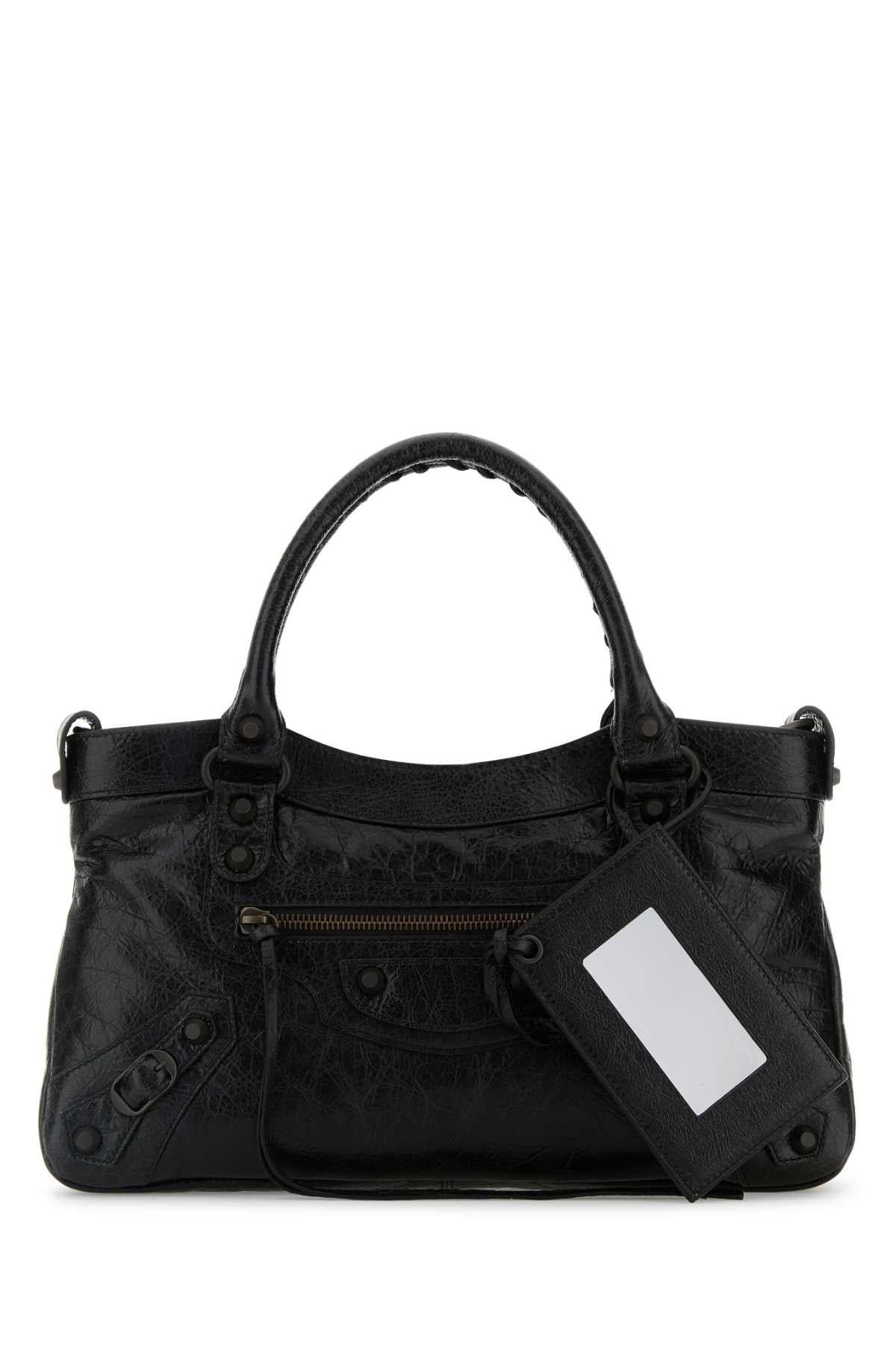 Balenciaga Women Black Leather Le City First Handbag BALENCIAGA