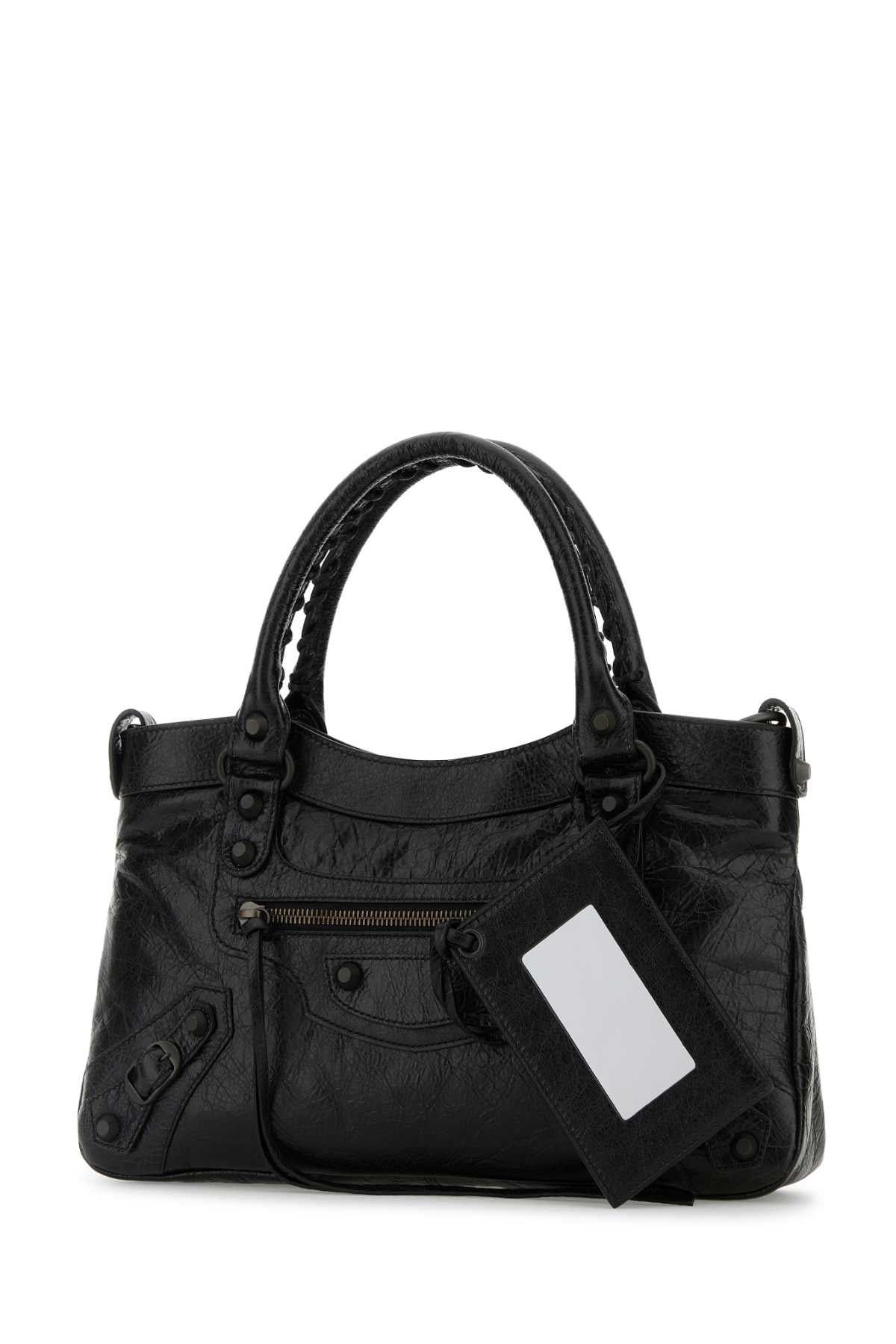 Balenciaga Women Black Leather Le City First Handbag BALENCIAGA