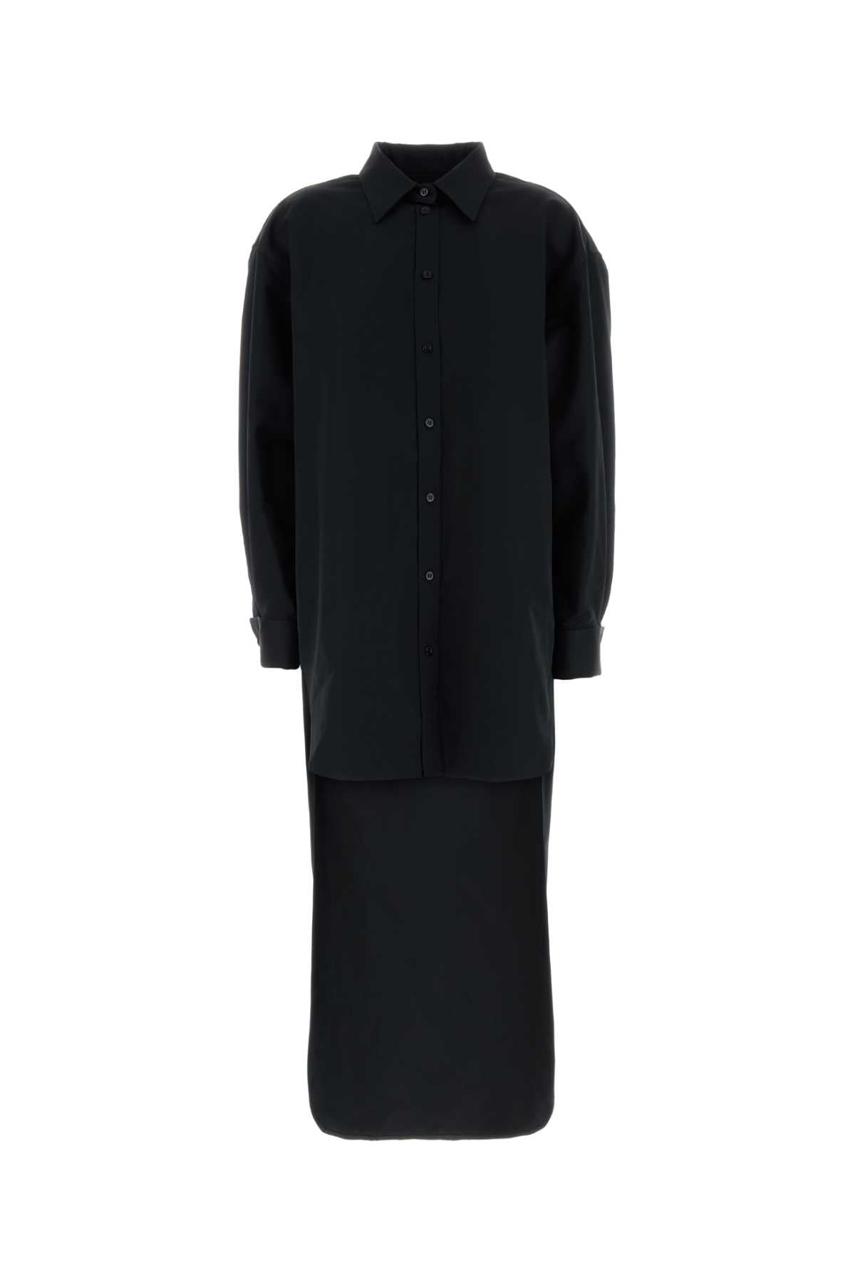 Balenciaga Women Black Poplin Shirt BALENCIAGA
