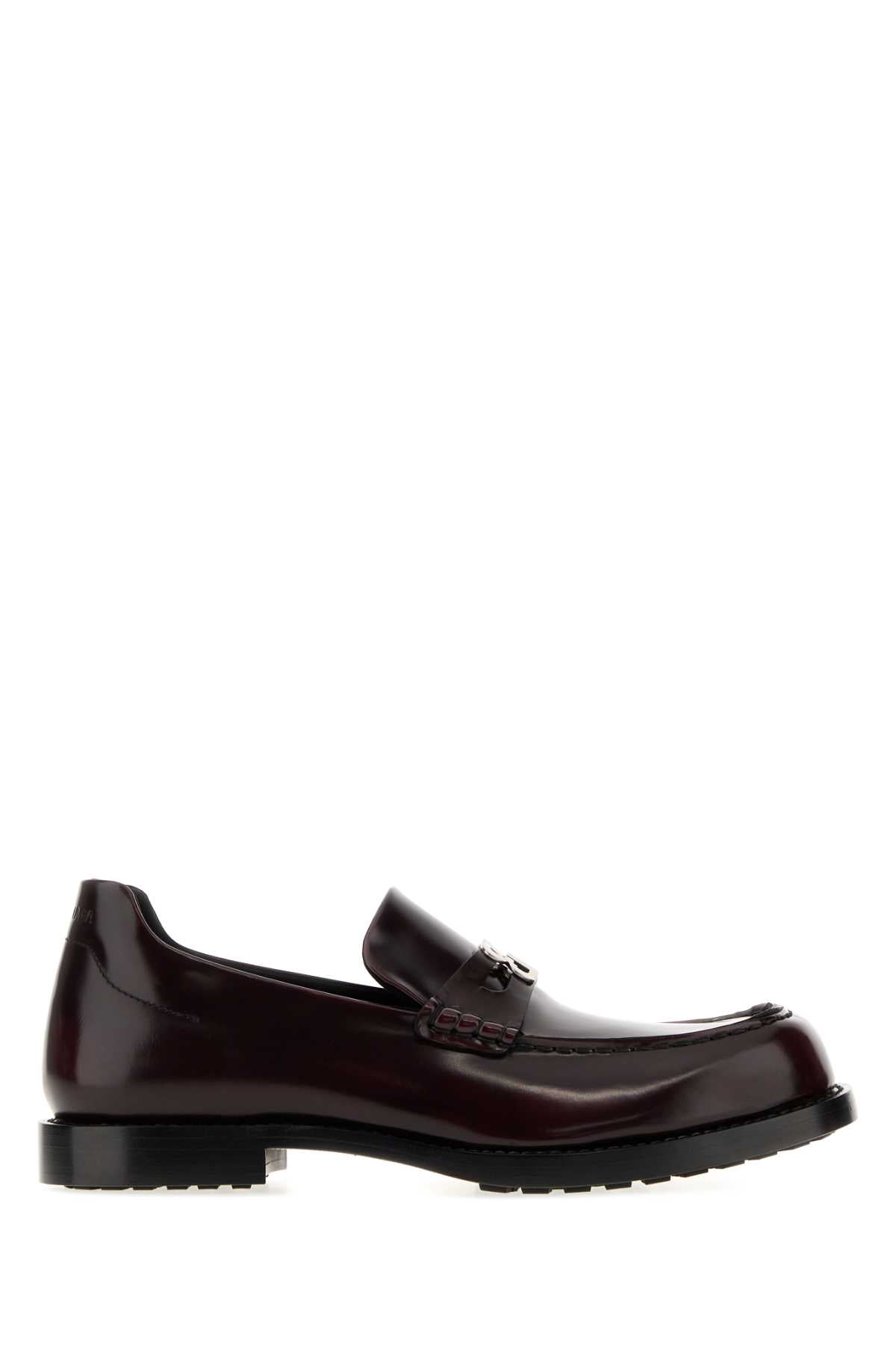 Balenciaga Men Dark Brown Leather Comfy Sneakers BALENCIAGA
