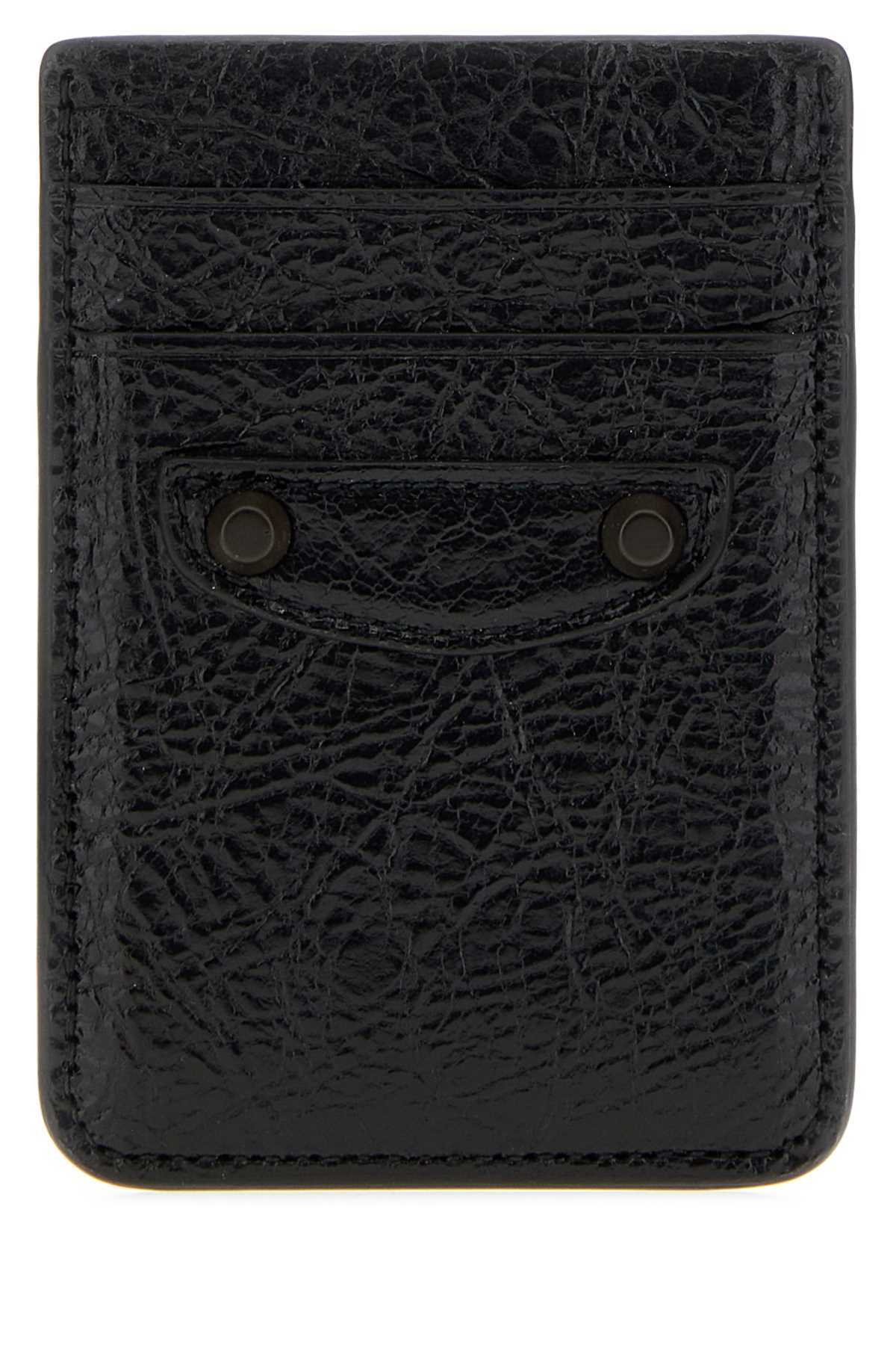 Balenciaga Men Black Leather Le City Card Holder BALENCIAGA