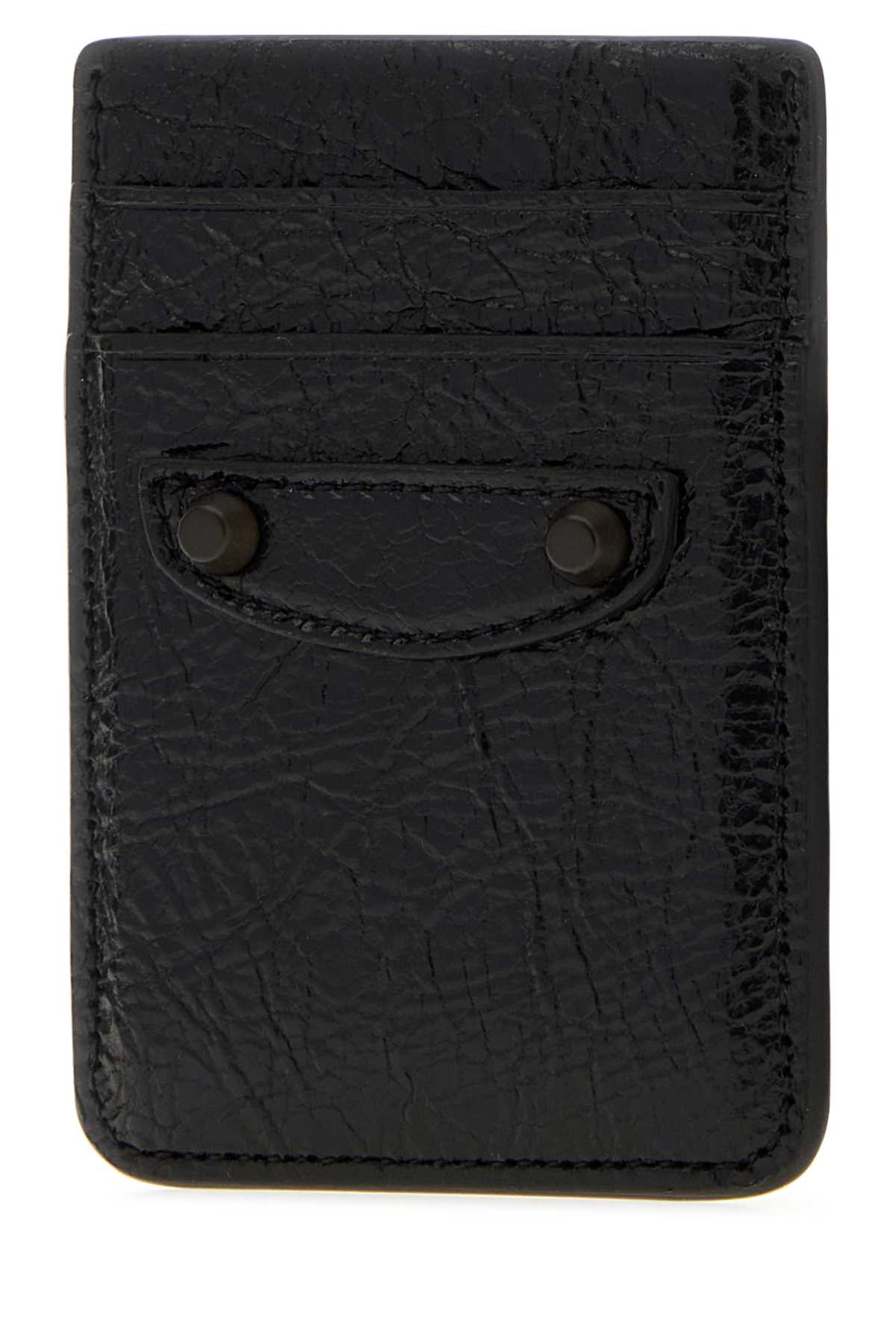 Balenciaga Men Black Leather Le City Card Holder BALENCIAGA