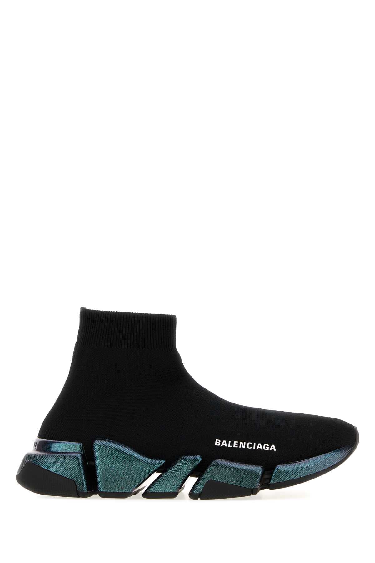 Balenciaga Women Black Stretch Fabric Speed 2.0 Sneakers BALENCIAGA