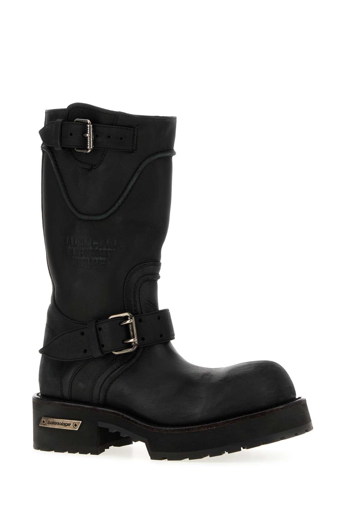 Balenciaga Women Slate Leather Venom Boots BALENCIAGA