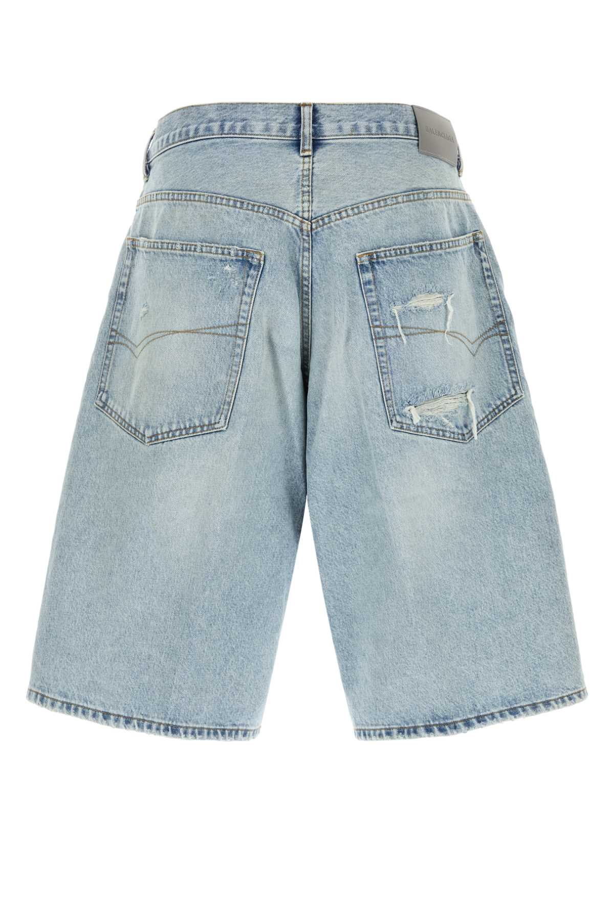 Balenciaga Men Denim Bermuda Shorts BALENCIAGA