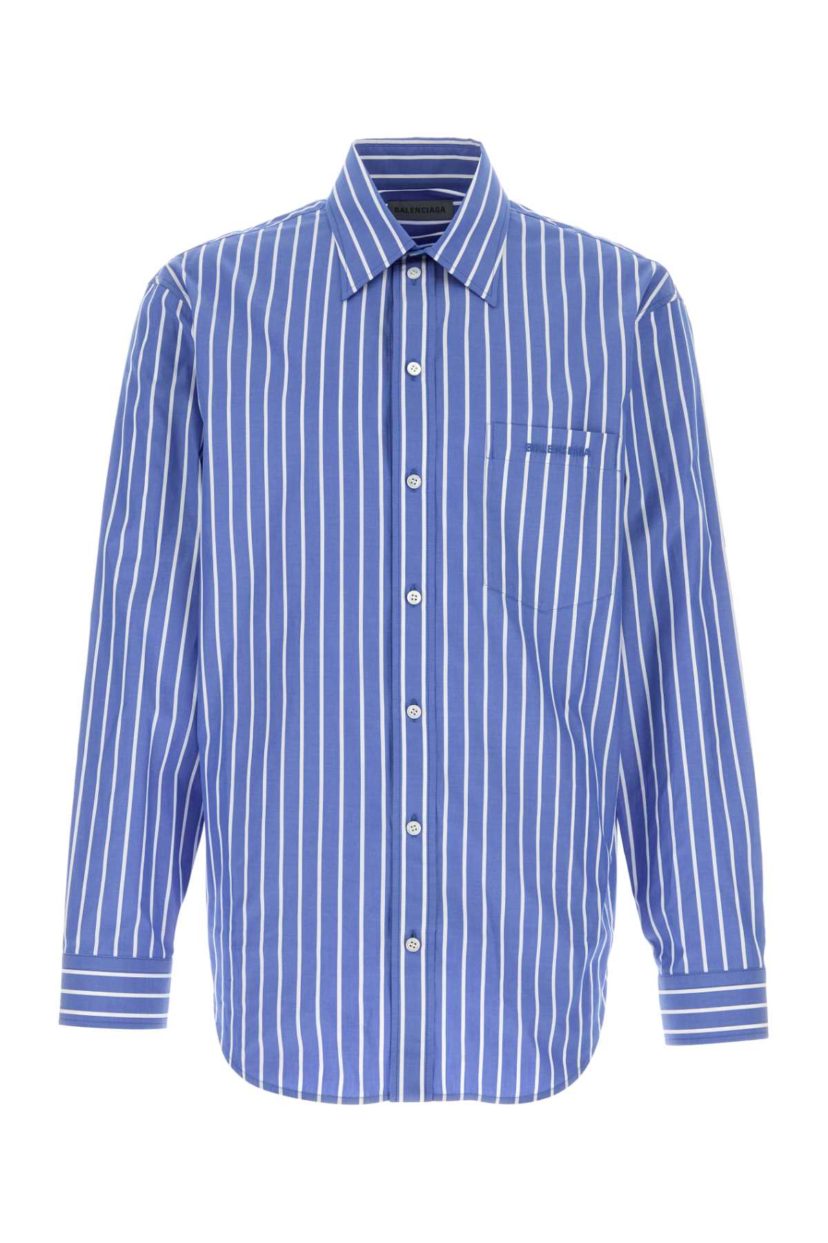 Balenciaga Men Embroidered Poplin Shirt BALENCIAGA