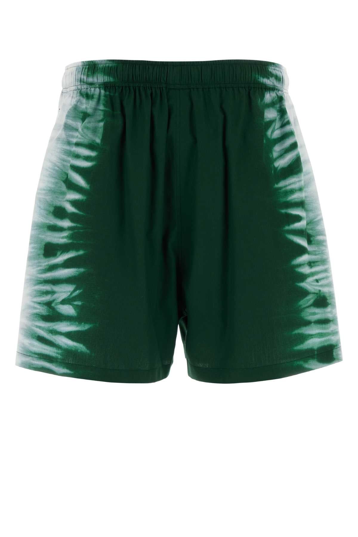 Balenciaga Men Printed Poplin Bermuda Shorts BALENCIAGA