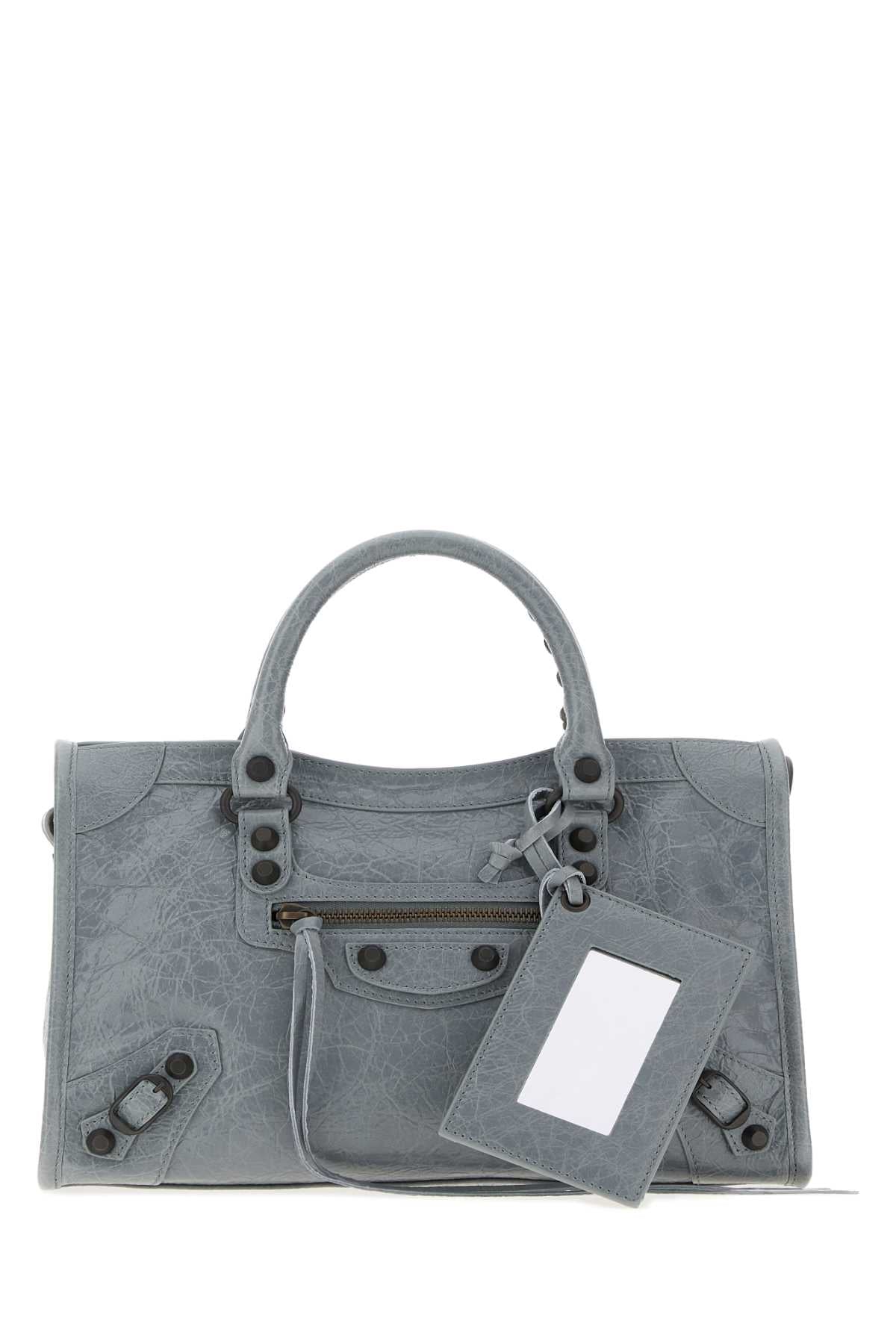 Balenciaga Women Graphite Leather Small Le City Handbag BALENCIAGA