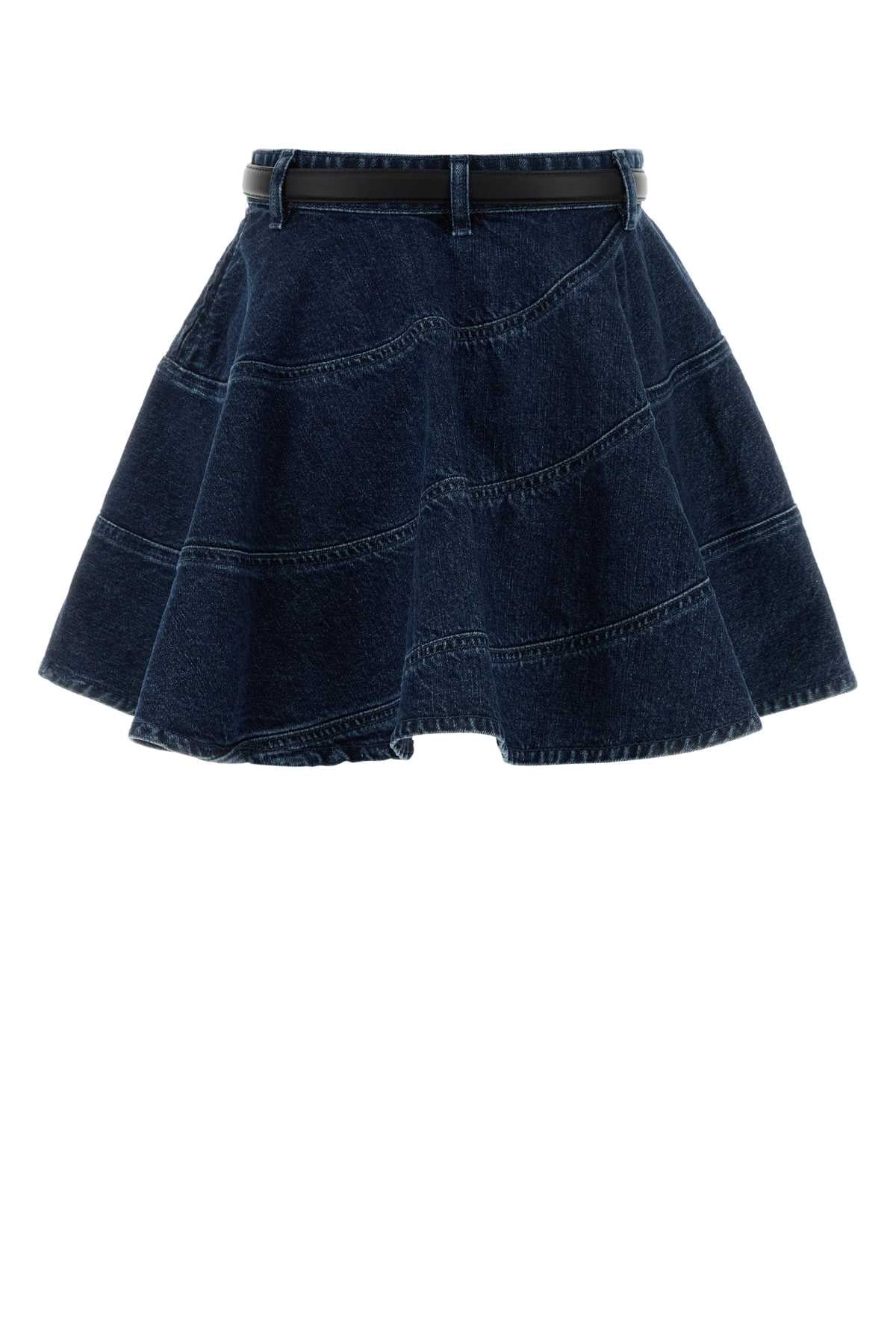Self Portrait Women Denim Mini Skirt SELF-PORTRAIT