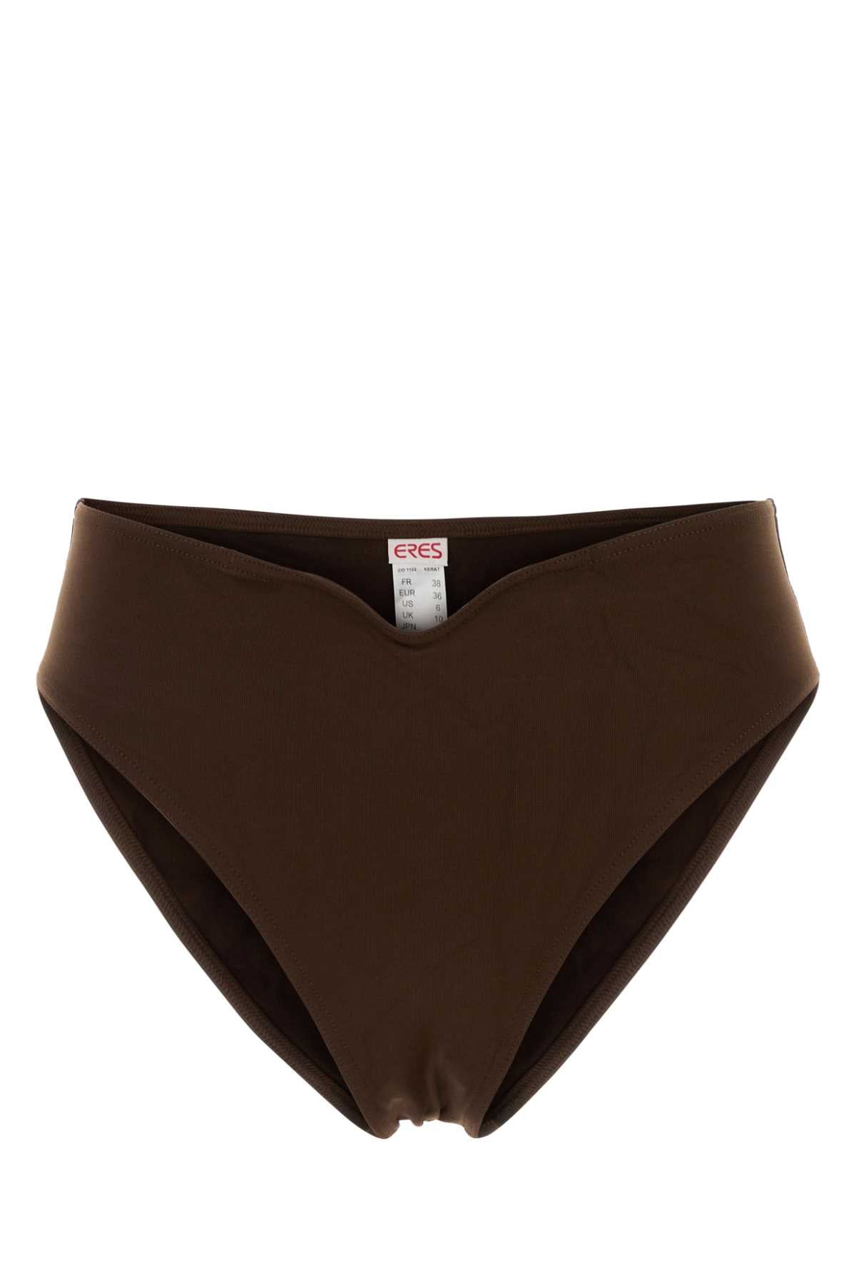 Eres Women Brown Stretch Nylon Prestance Bikini Bottom ERES