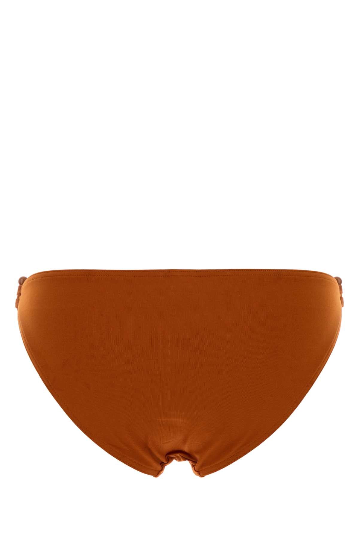 Eres Women Orange Stretch Nylon Clutch Bikini Bottom ERES