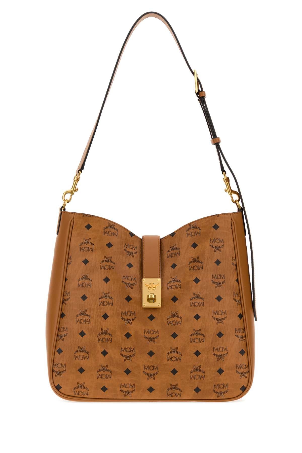 Mcm Unisex Printed Canvas Tracy Shopping Bag MCM