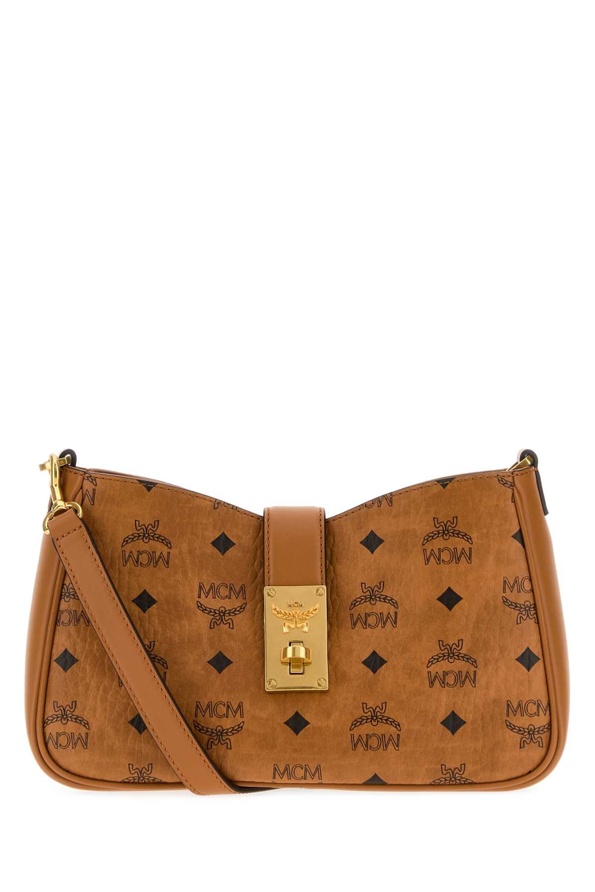 Mcm Unisex Printed Canvas Tracy Crossbody Bag MCM