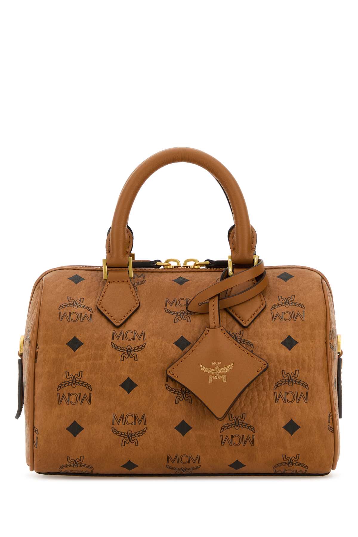 Mcm Unisex Printed Canvas Ella Handbag MCM