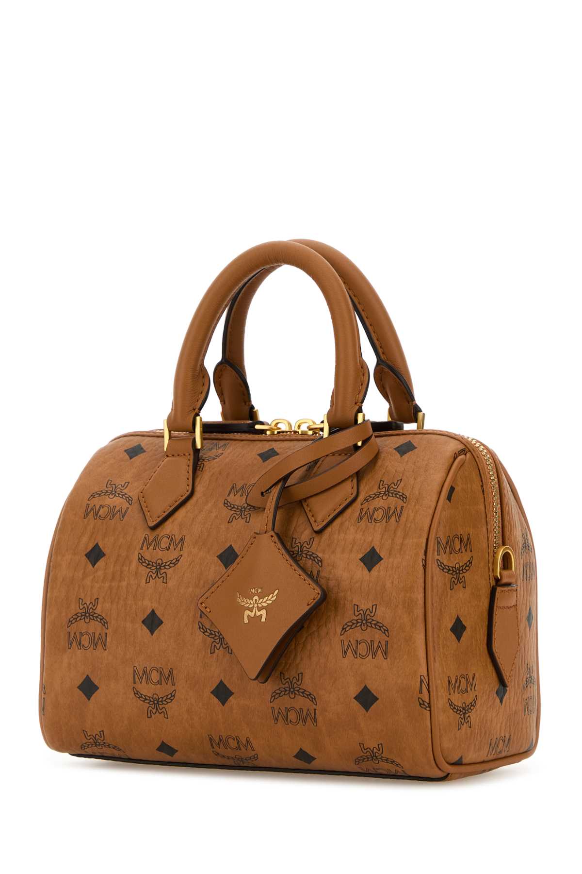 Mcm Unisex Printed Canvas Ella Handbag MCM