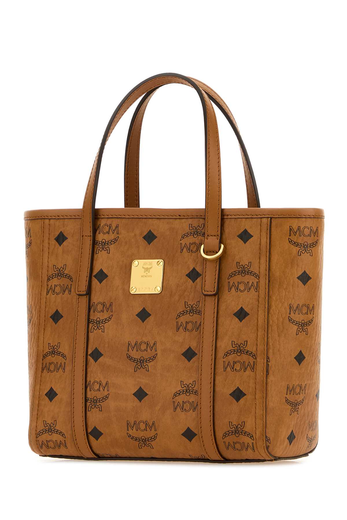 Mcm Unisex Printed Canvas Toni Handbag MCM