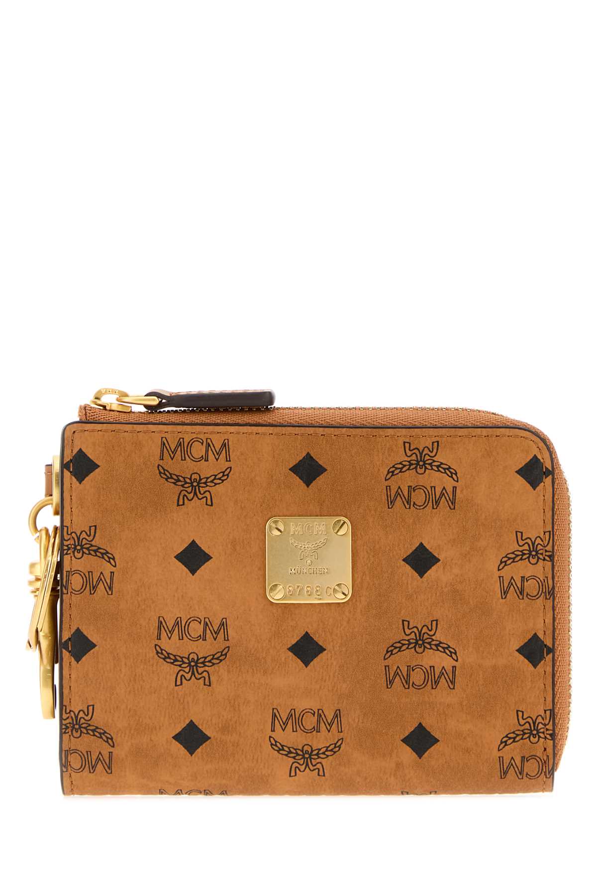 Mcm Unisex Printed Canvas Aren Card Holder MCM