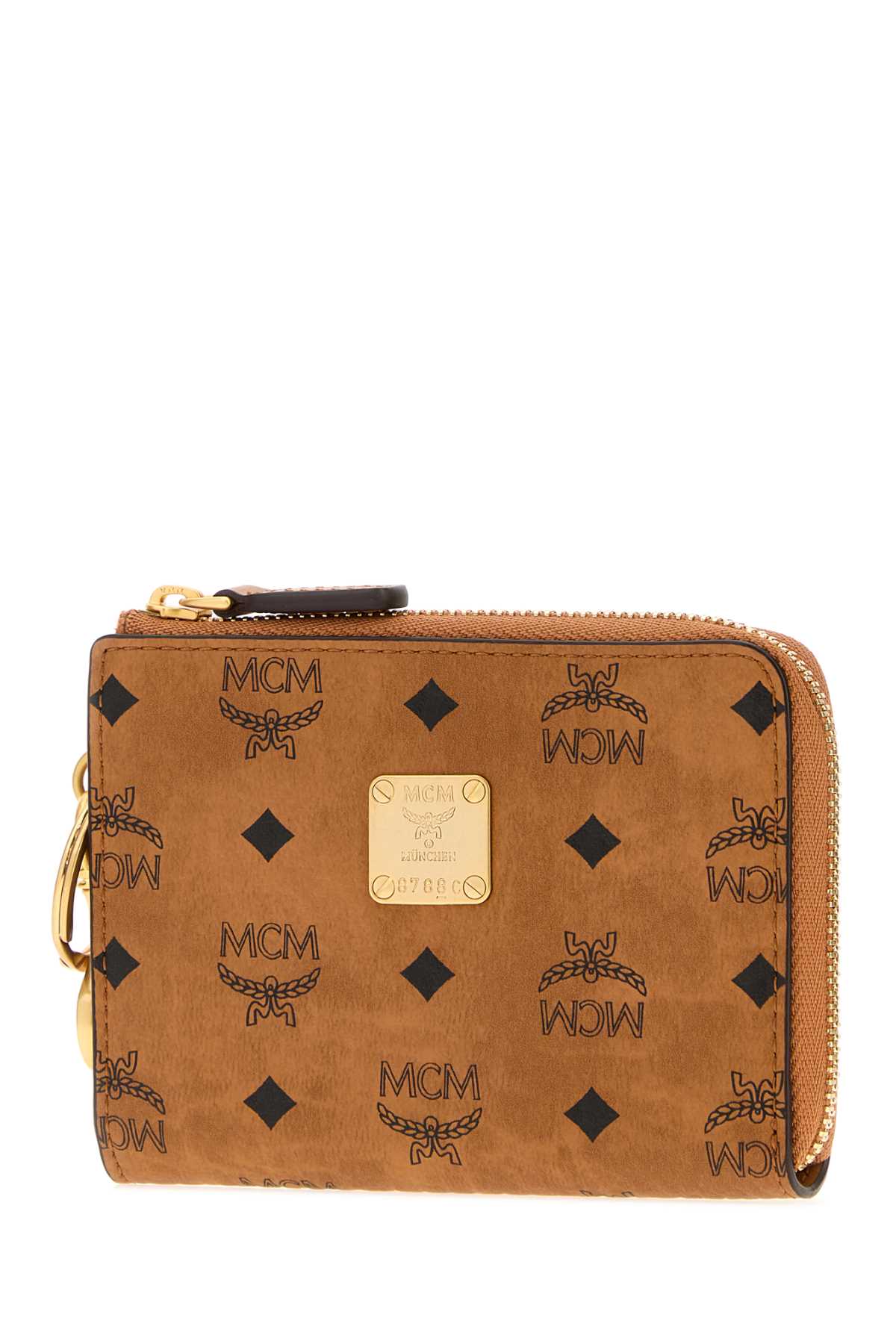 Mcm Unisex Printed Canvas Aren Card Holder MCM