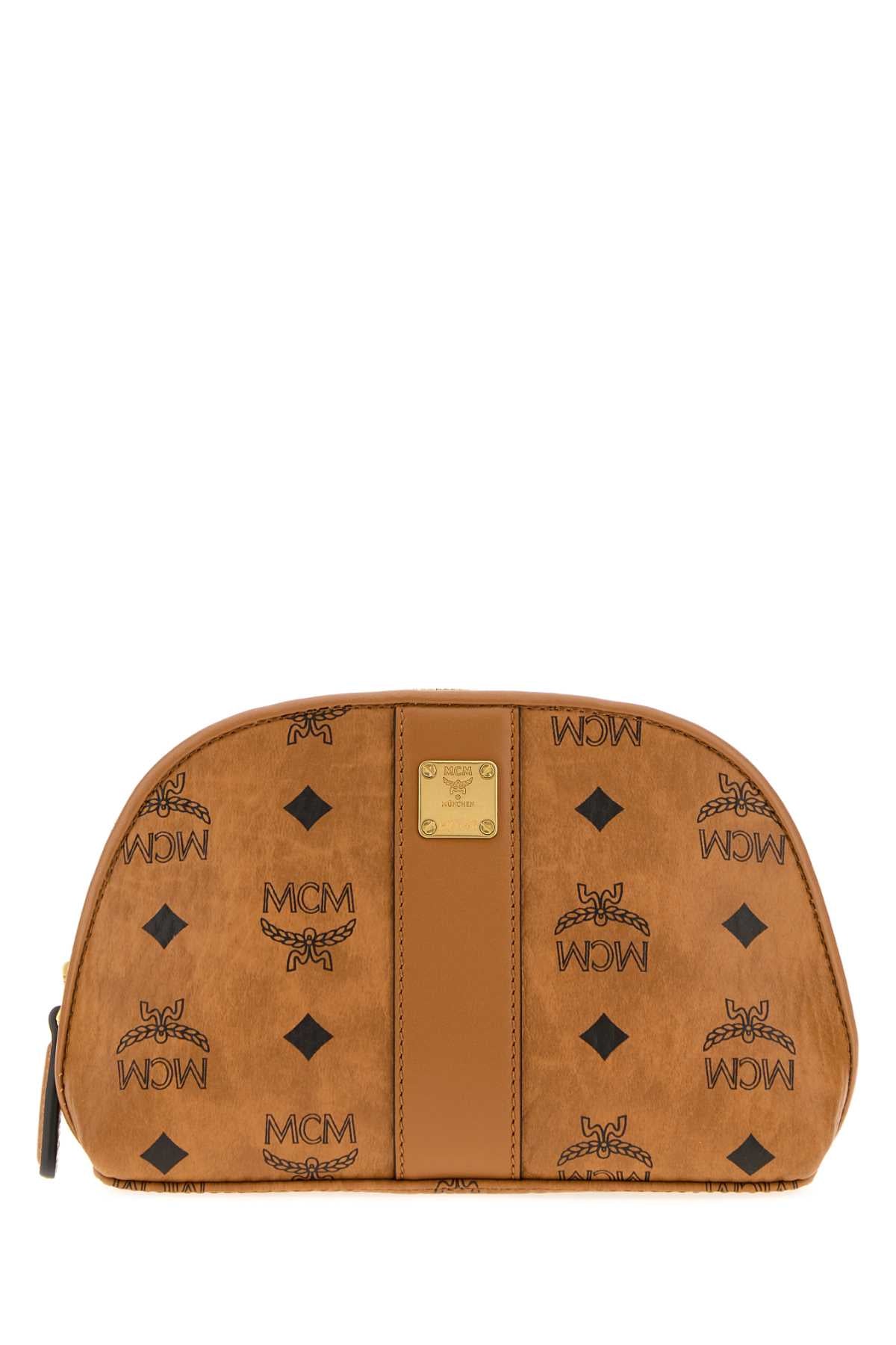 Mcm Unisex Printed Canvas Aren Beauty Case MCM