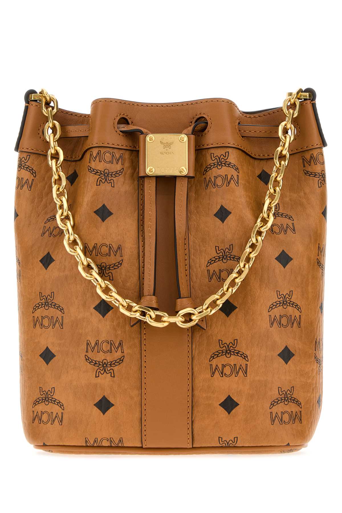 Mcm Unisex Printed Canvas Dessau Bucket Bag MCM