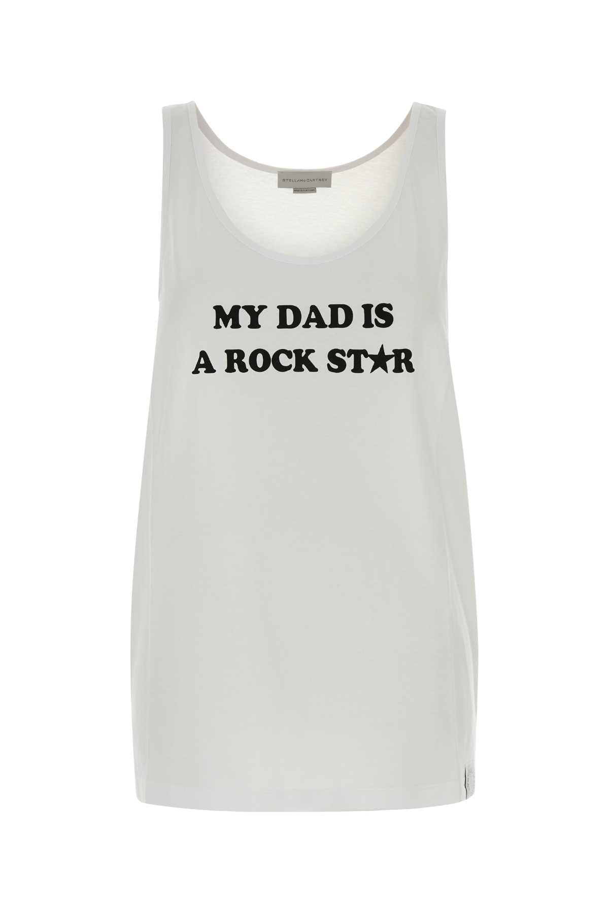 Stella Mccartney Women White Cotton Tank Top STELLA MCCARTNEY