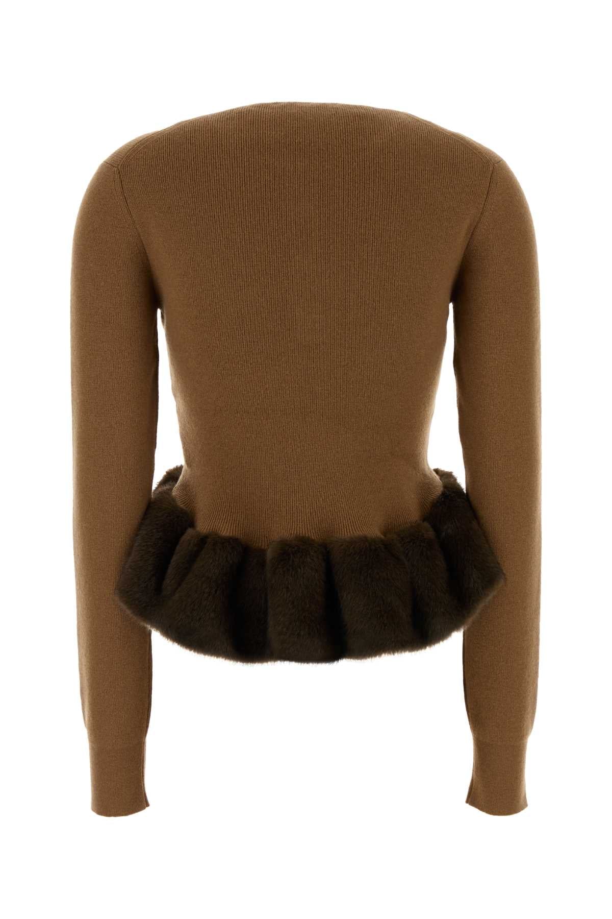 Stella Mccartney Women Biscuit Wool Blend Sweater STELLA MCCARTNEY
