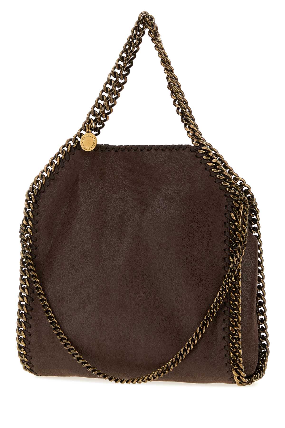 Stella Mccartney Women Chocolate Shaggy Deer Mini Falabella Handbag STELLA MCCARTNEY