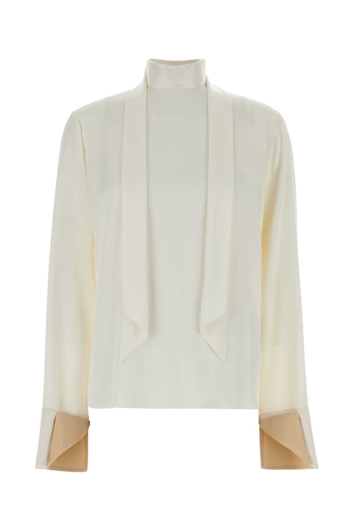 Stella Mccartney Women White Satin Blouse STELLA MCCARTNEY