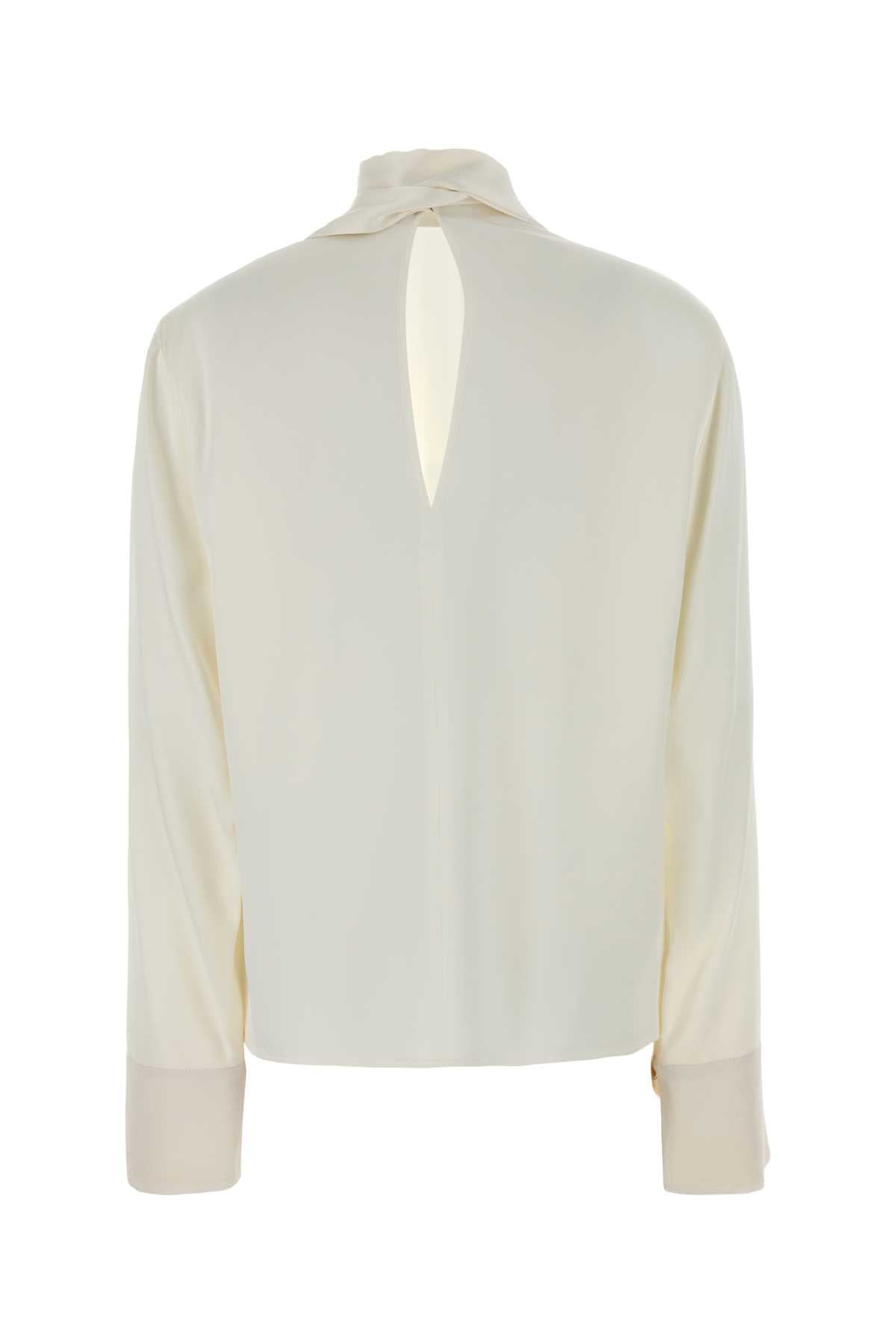 Stella Mccartney Women White Satin Blouse STELLA MCCARTNEY