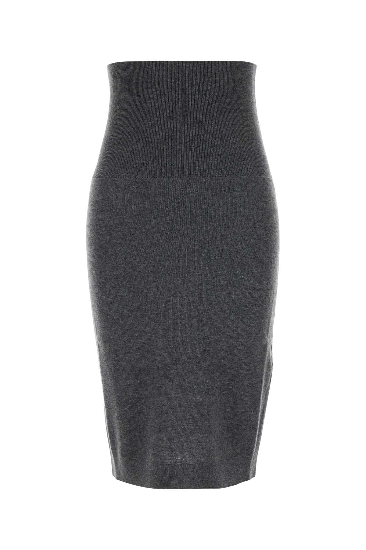 Stella Mccartney Women Grey Wool Skirt STELLA MCCARTNEY