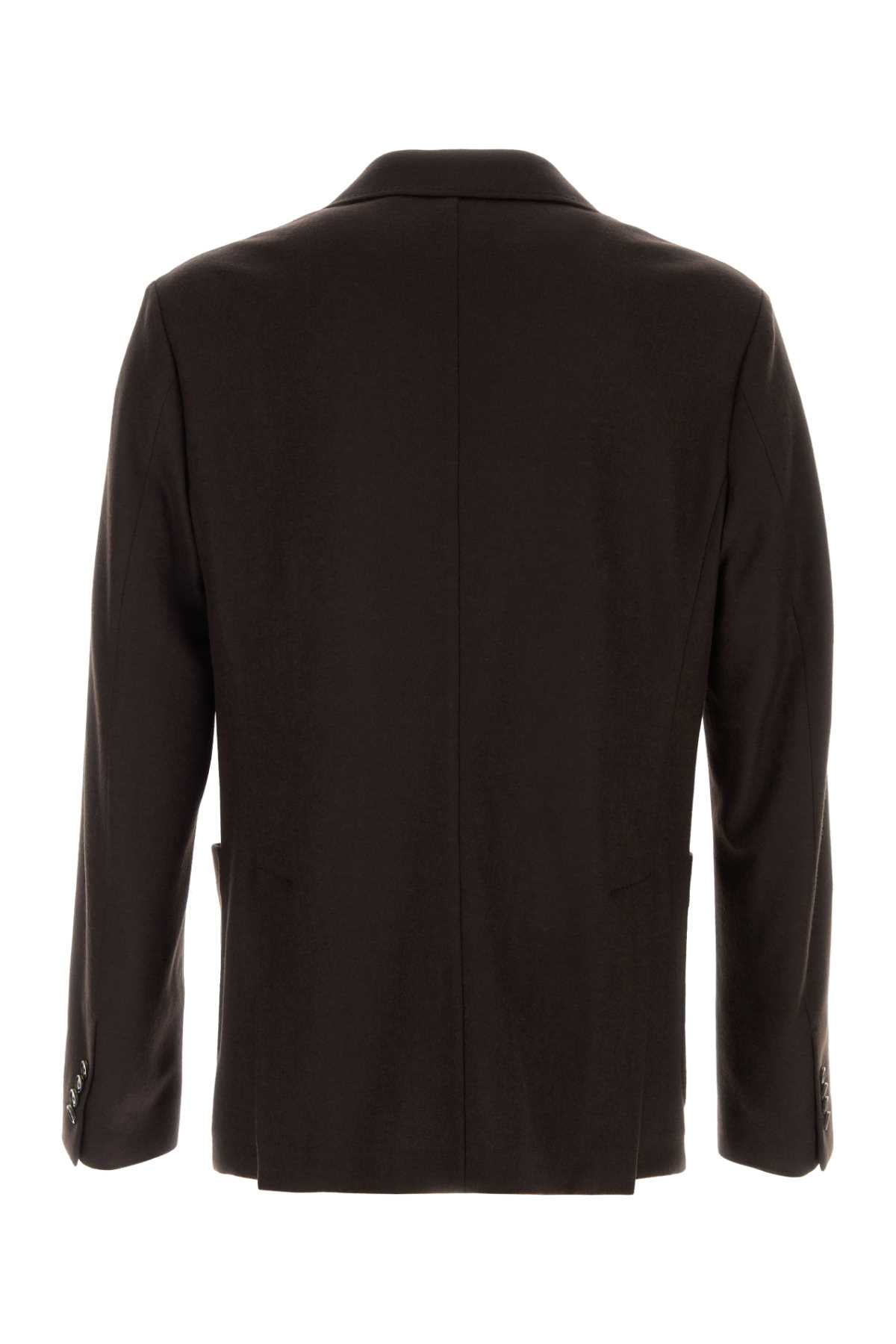 Brioni Men Dark Brown Cashmere Blazer BRIONI
