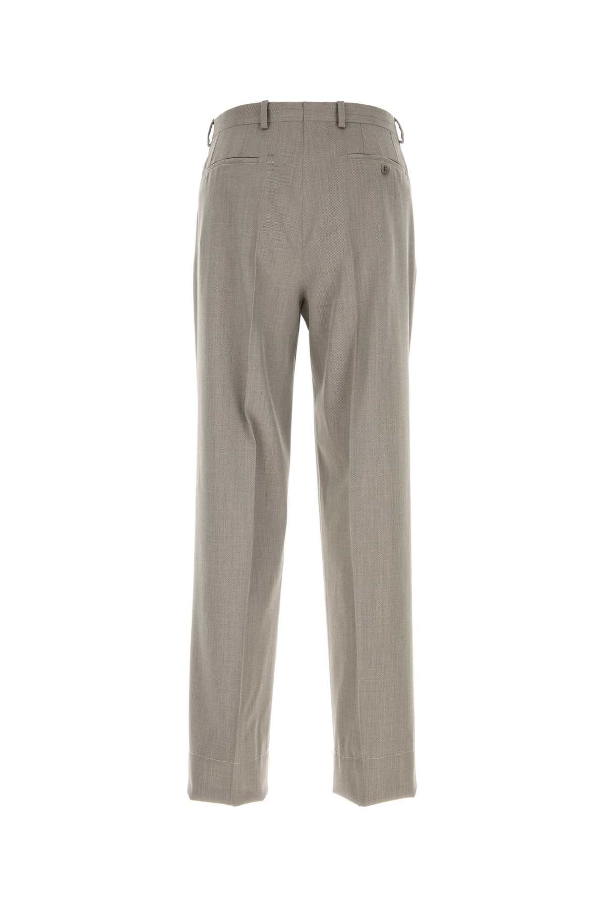 Brioni Men Dove Grey Wool Pant BRIONI