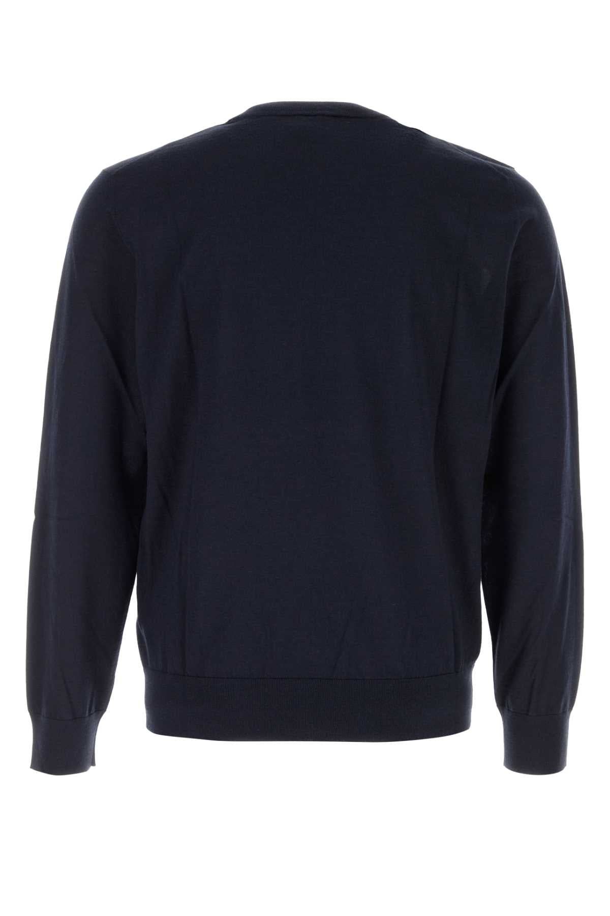 Brioni Men Midnight Blue Cashmere Blend Sweater BRIONI