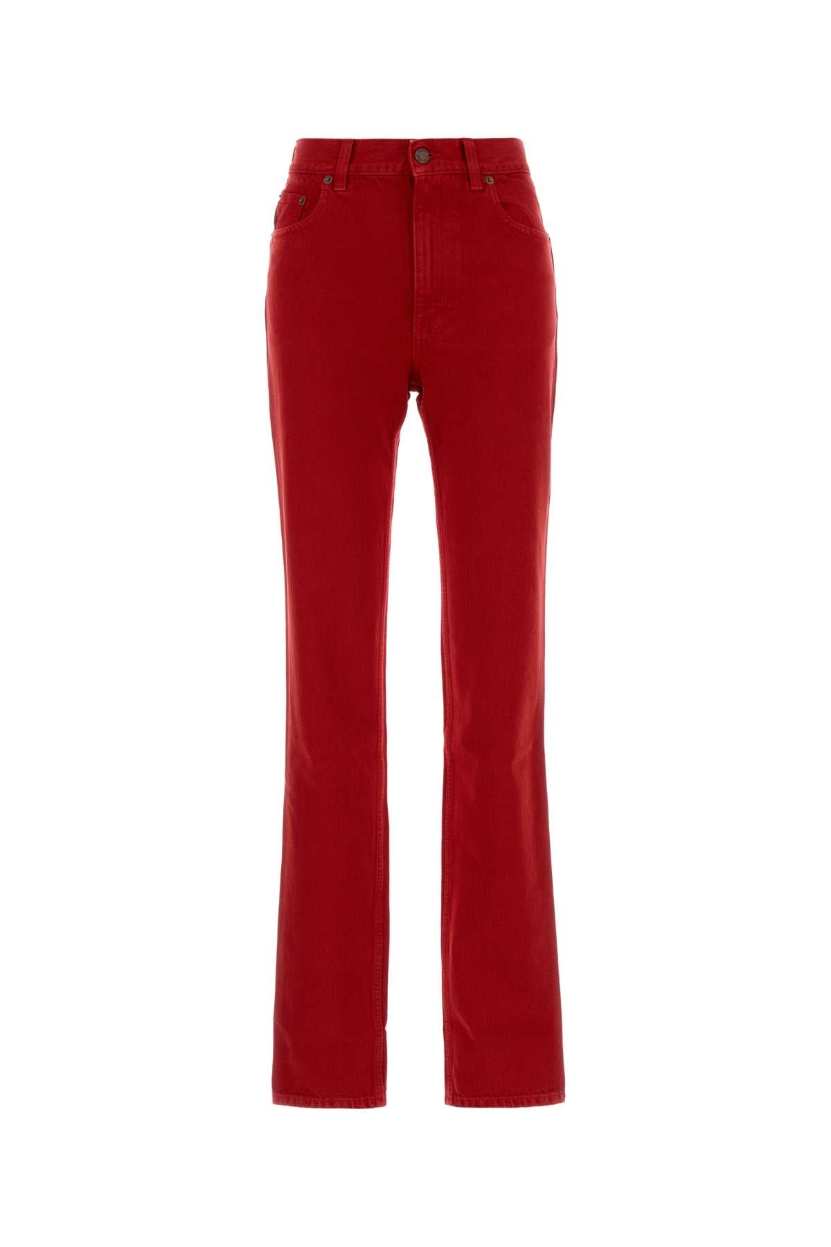 Chloe Women Red Denim Jeans CHLOE