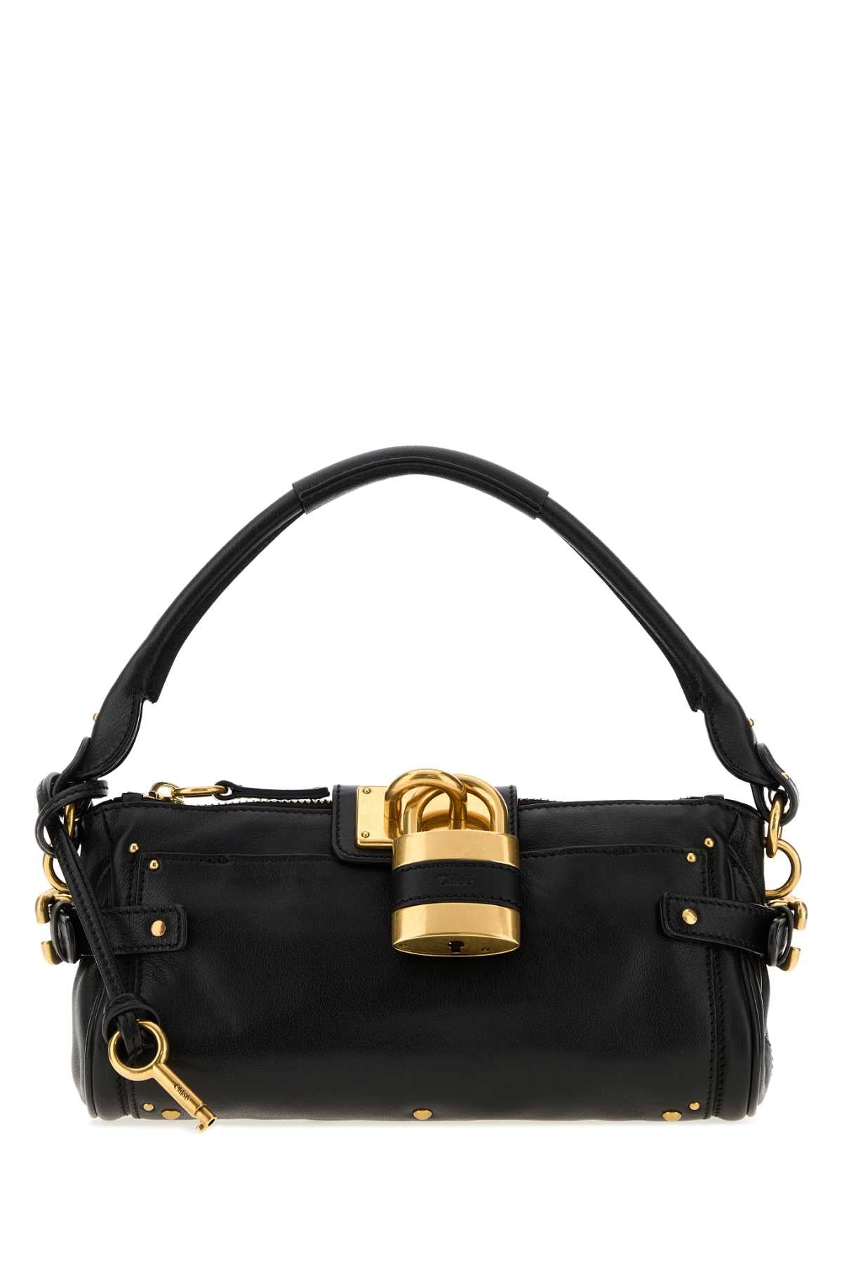 Chloe Women Black Leather Paddington Shoulder Bag