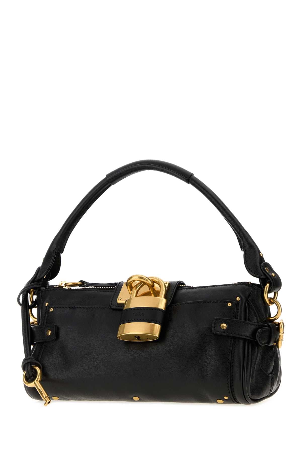 Chloe Women Black Leather Paddington Shoulder Bag