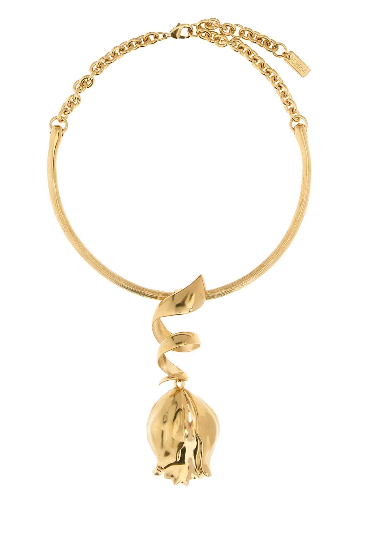 Chloe Women Gold Metal Chloe Bloomcraft Necklace CHLOE