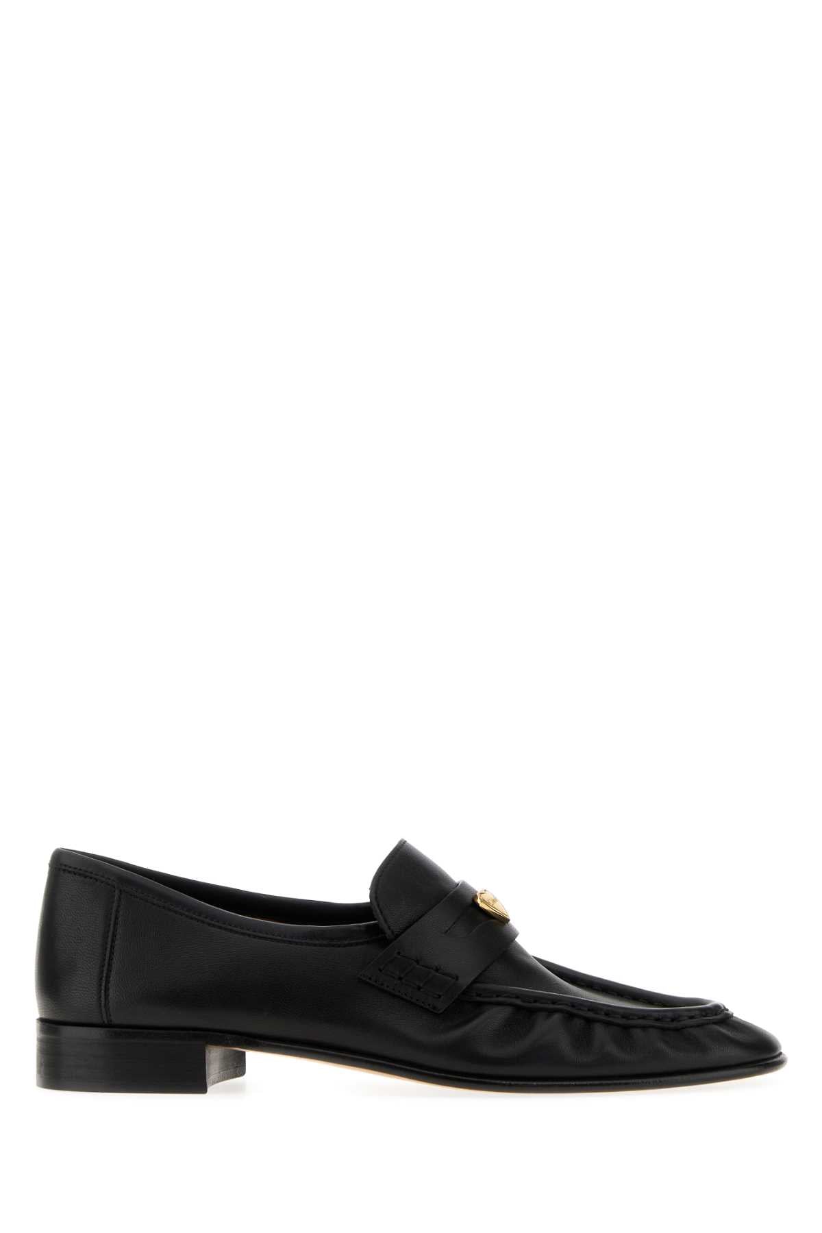 Chloe Women Black Leather Letti Loafers CHLOE